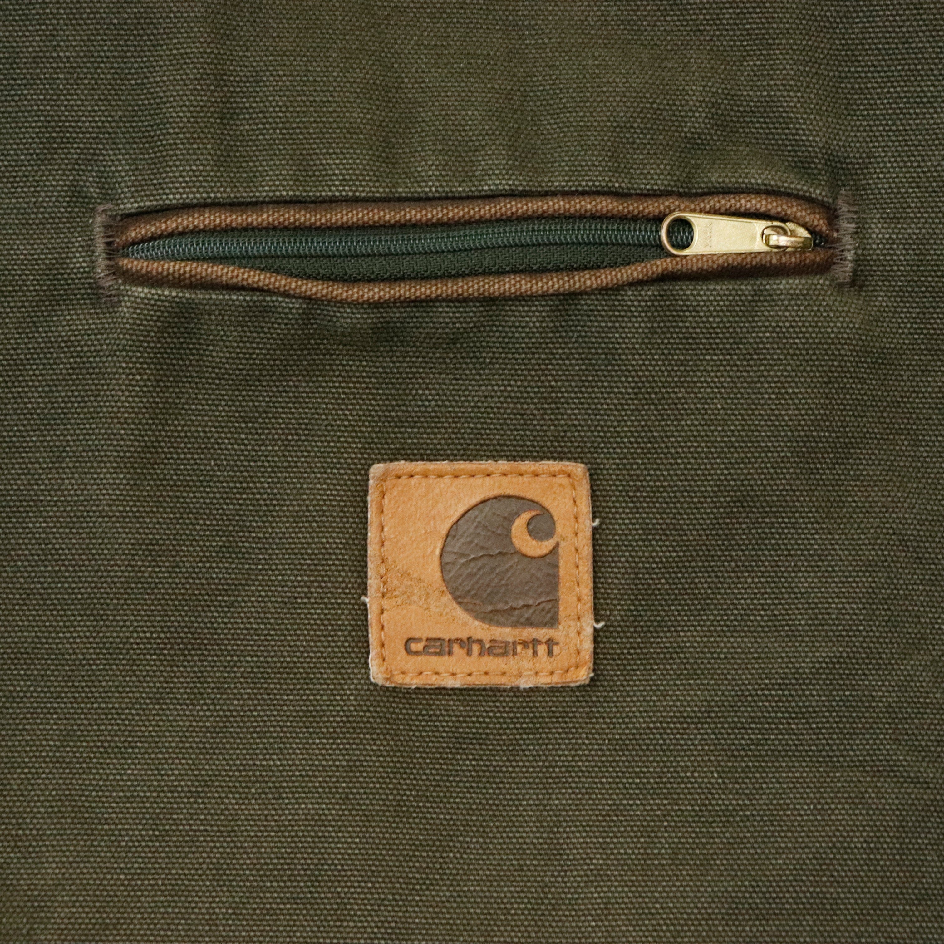 Vintage Green Carhartt Detroit Blanket Lined Work Jacket Size N/A Carhartt 
