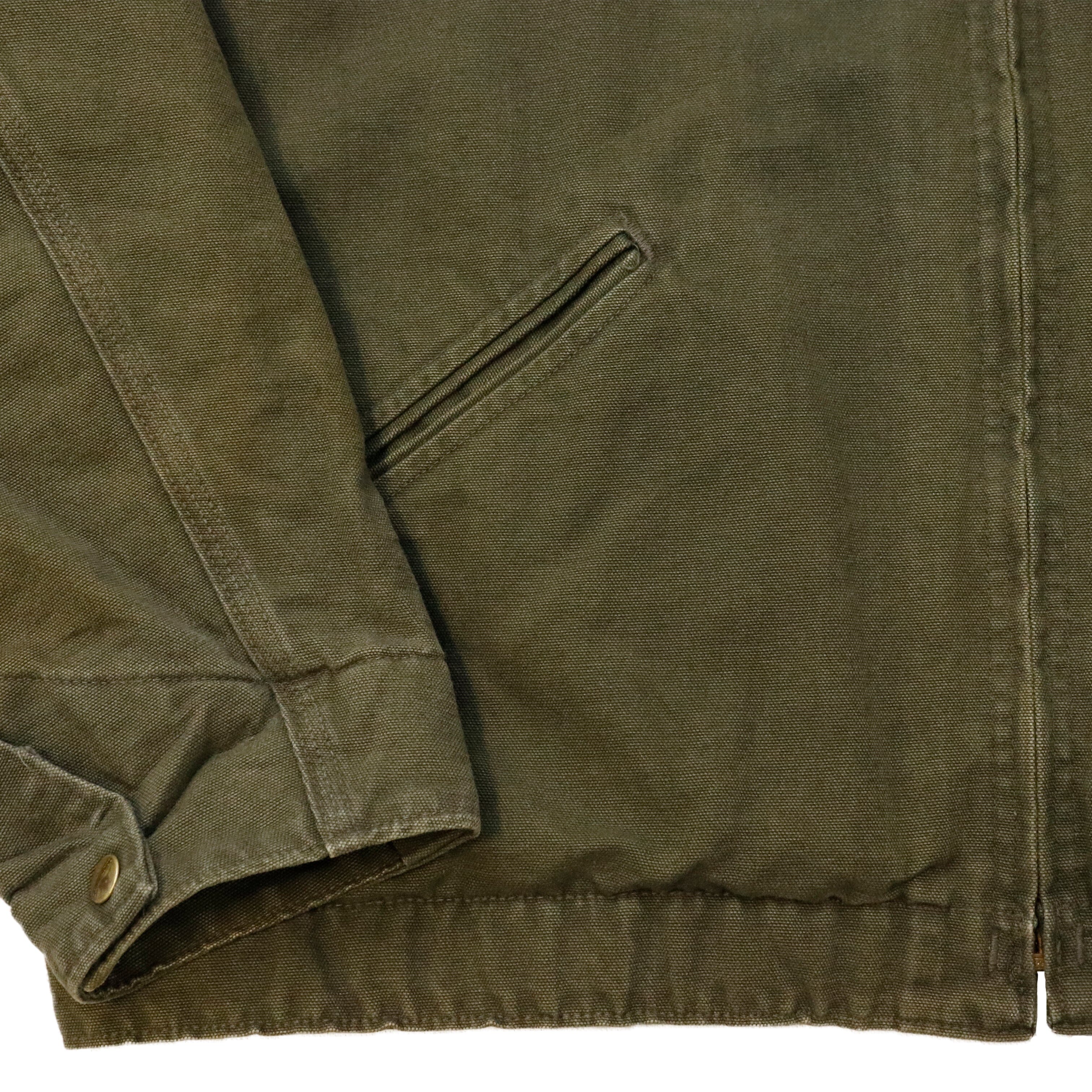 Vintage Green Carhartt Detroit Blanket Lined Work Jacket Size N/A Carhartt 