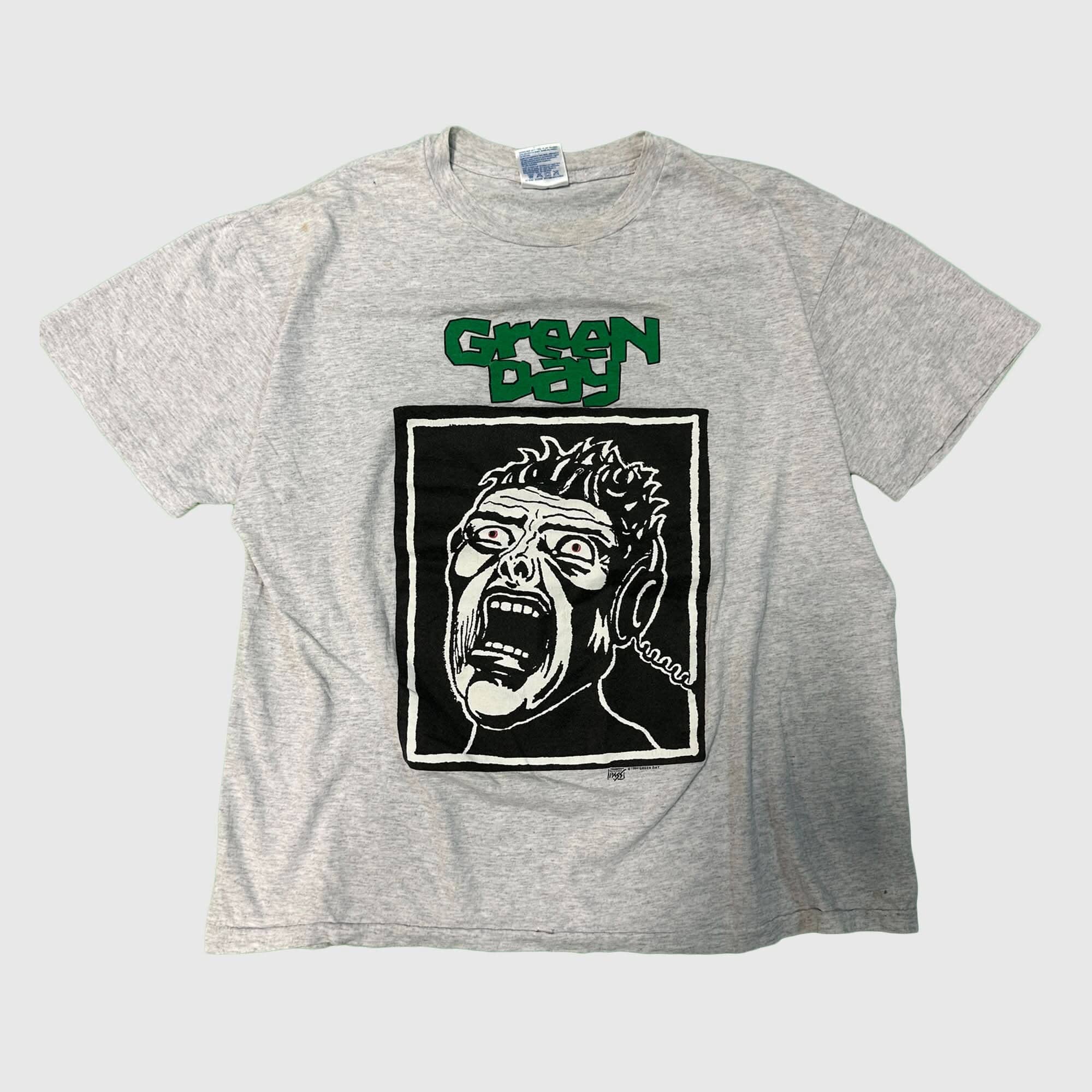 Vintage Green Day Basket Case Graphic T-Shirt Size XL FAIF.CA 