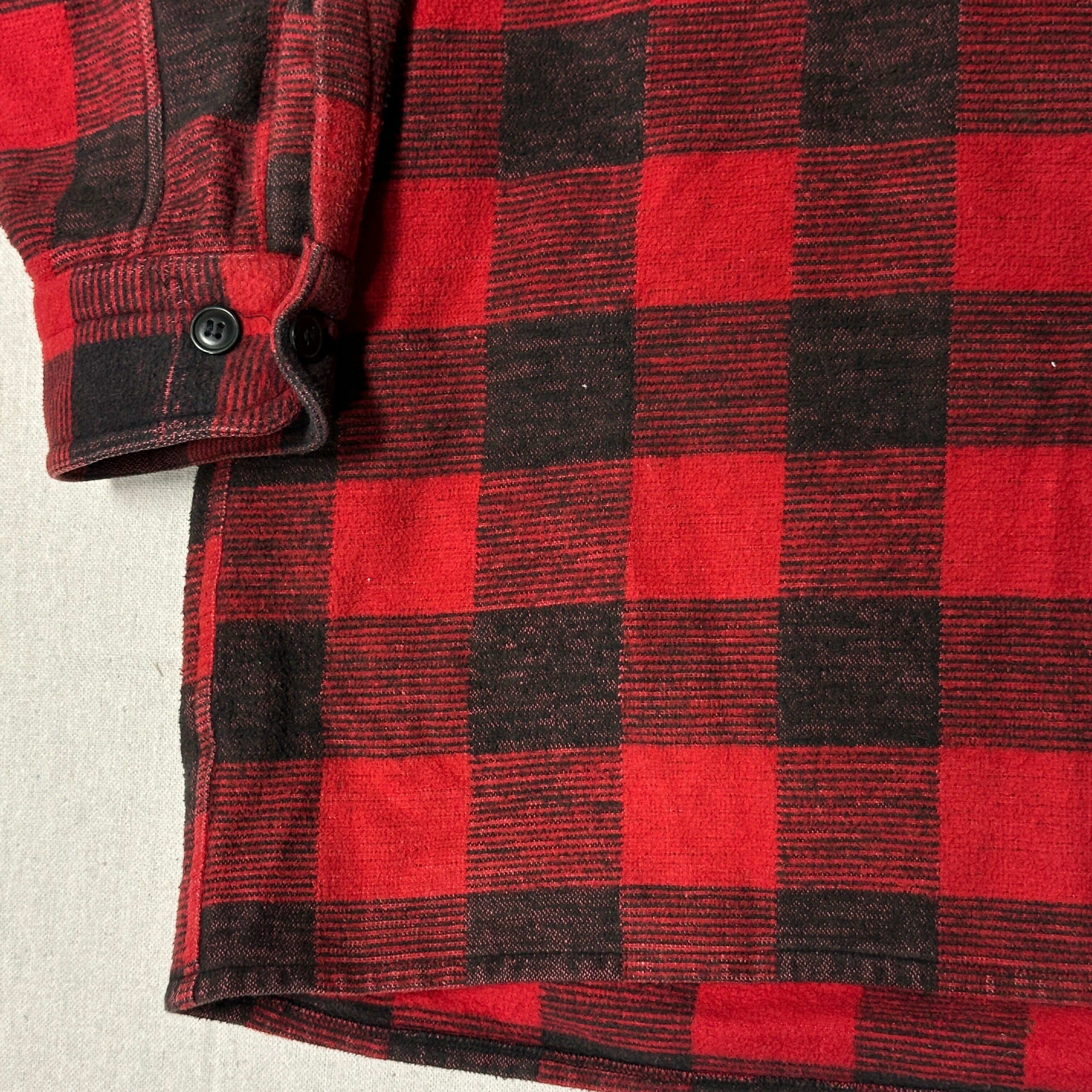 Vintage Grip Red Buffalo Plaid Flannel Shirt Size XXL FAIF.CA 