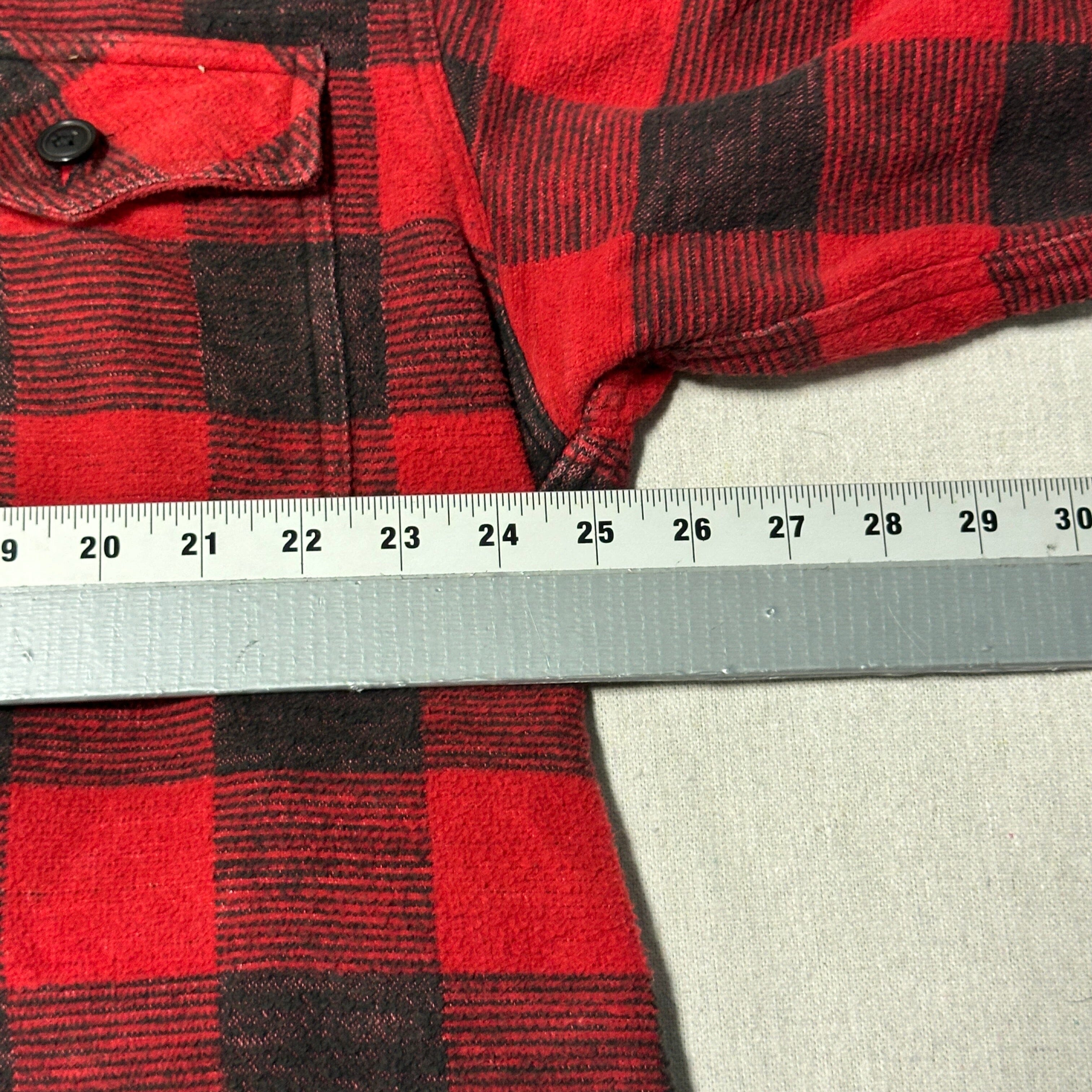 Vintage Grip Red Buffalo Plaid Flannel Shirt Size XXL FAIF.CA 