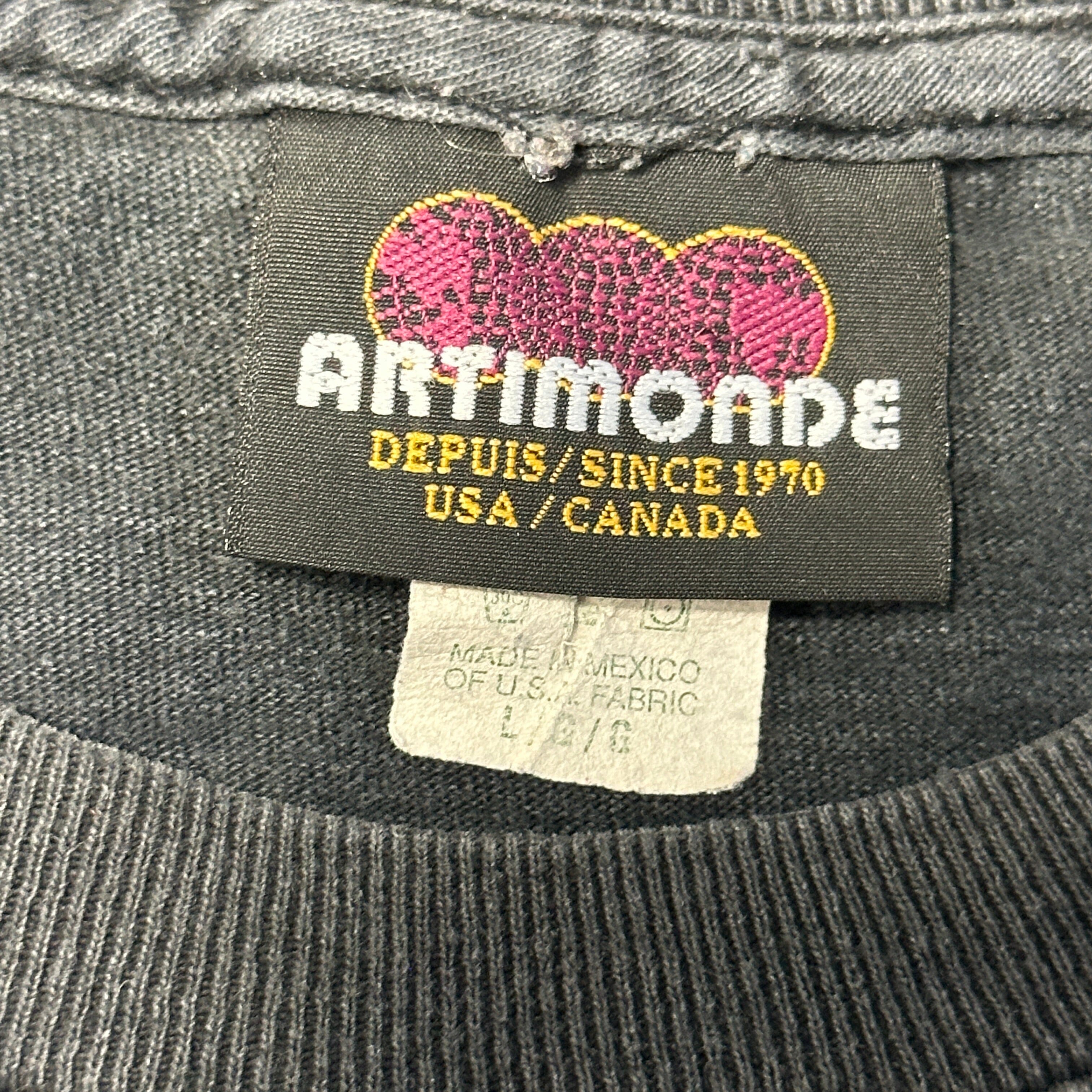 Vintage Guns N' Roses Band Graphic T-Shirt Size L Artimonde 90s FAIF.CA 