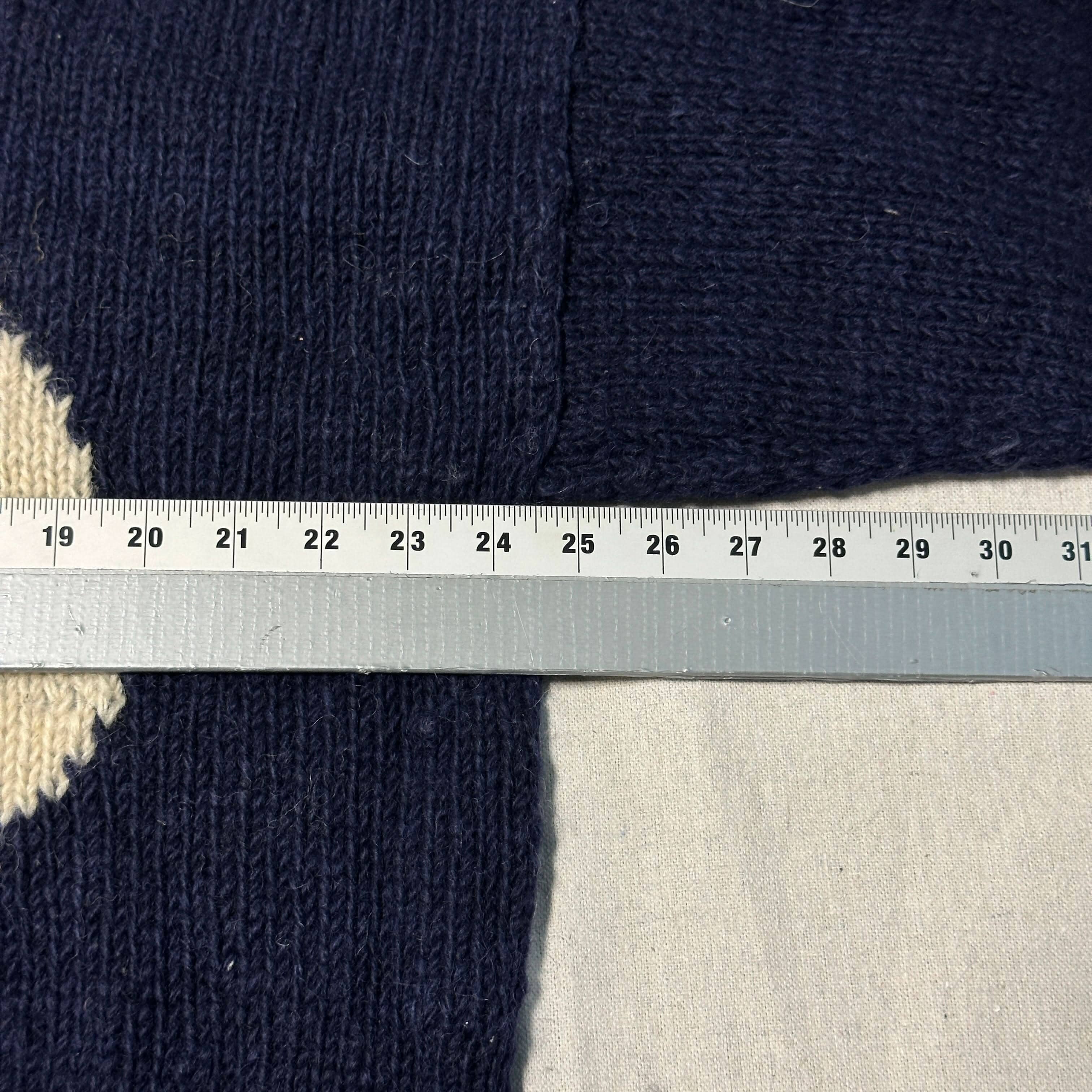 Vintage Handmade Yin Yang Knit Sweater Size Large FAIF.CA 