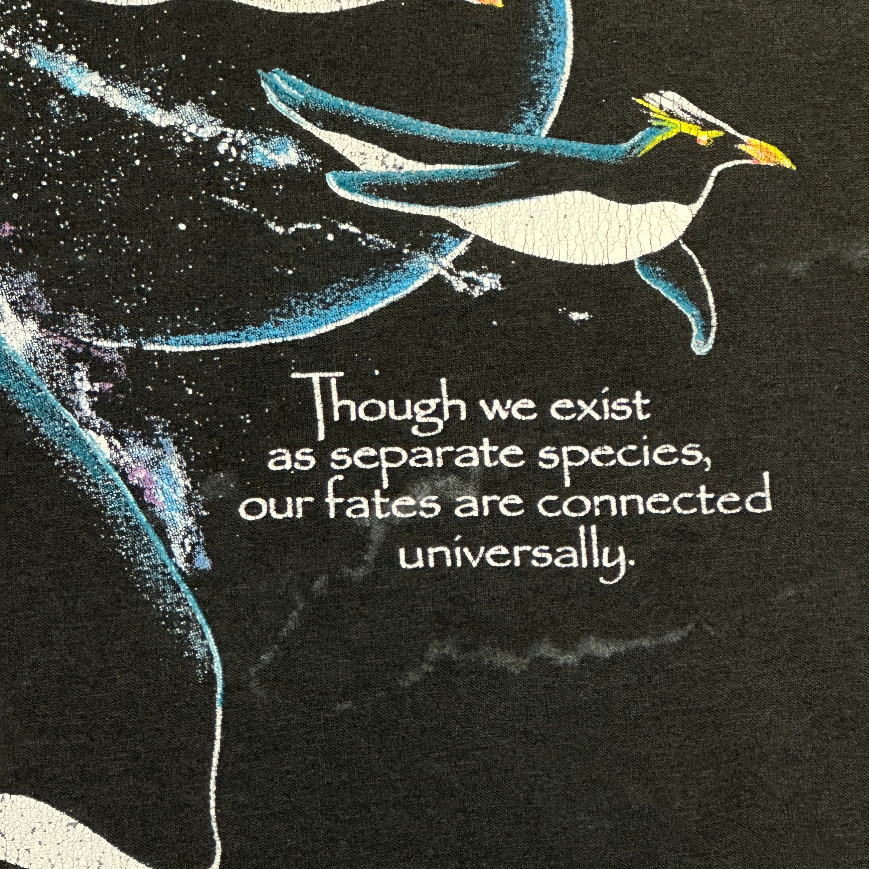 Vintage Hanes Orca Penguin Space Graphic T-Shirt Size XL FAIF.CA 