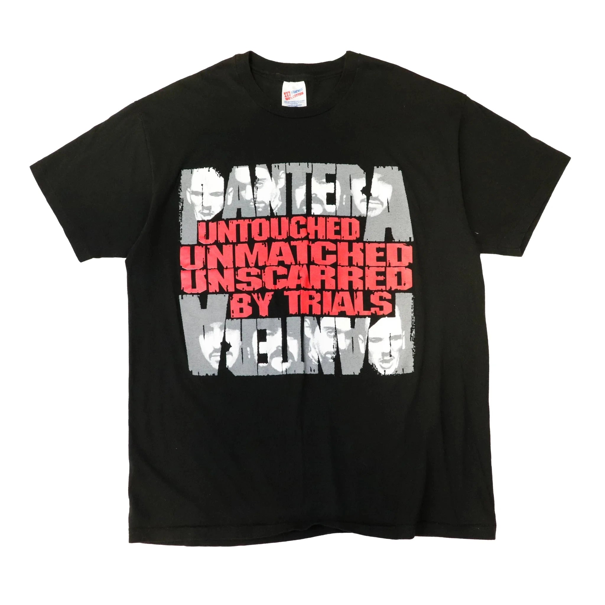 Vintage Hanes Pantera Black T-Shirt Size XL Hanes 