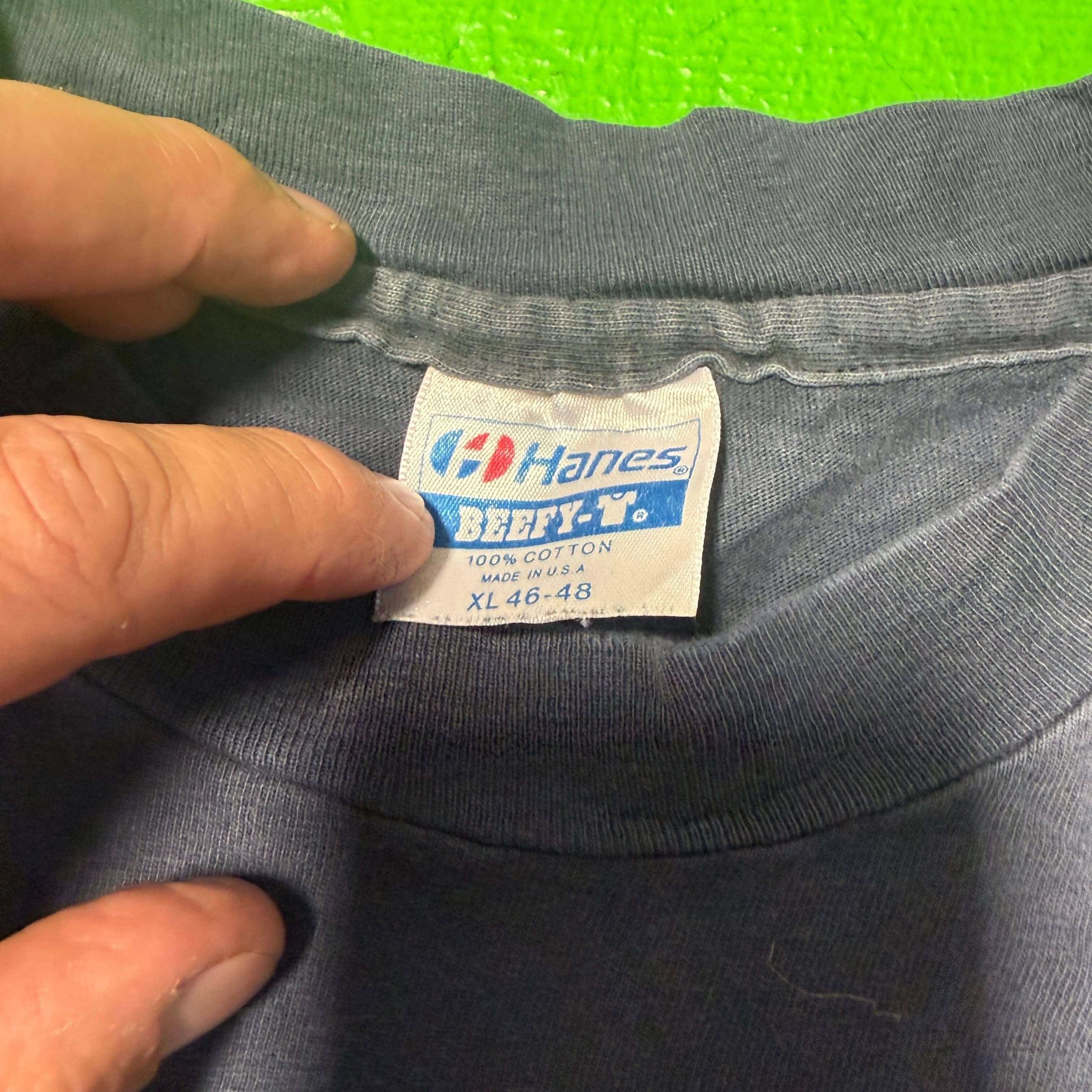 Vintage Harley-Davidson Biker Graphic T-Shirt Size XL 80s Faded Hanes Rare FAIF.CA 