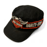 Vintage Harley-Davidson Eagle Graphic Biker Cap Size One Size Harley Davidson 
