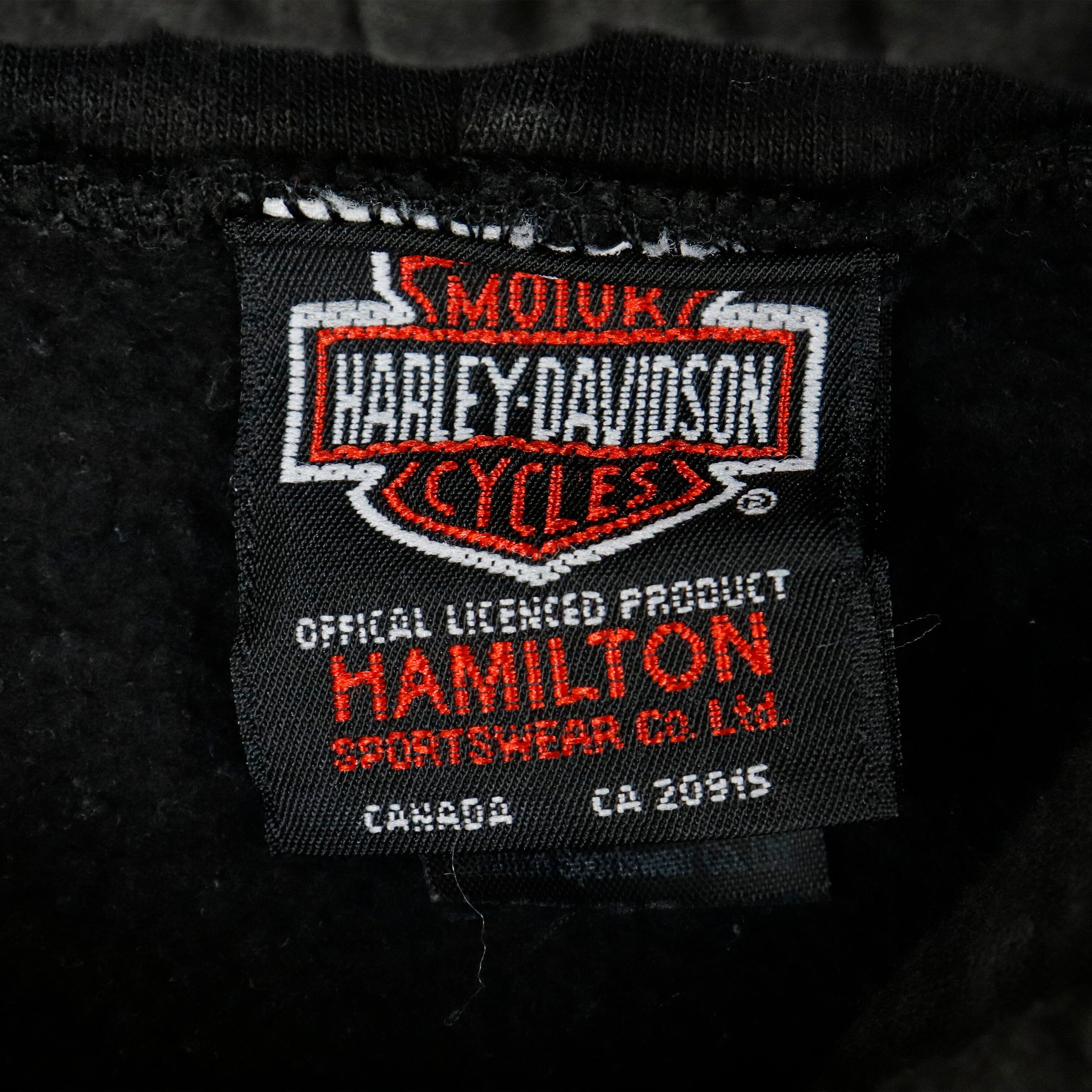 Vintage Harley-Davidson Forged in Fire Graphic Hoodie Size L Sleeve Print Harley Davidson 