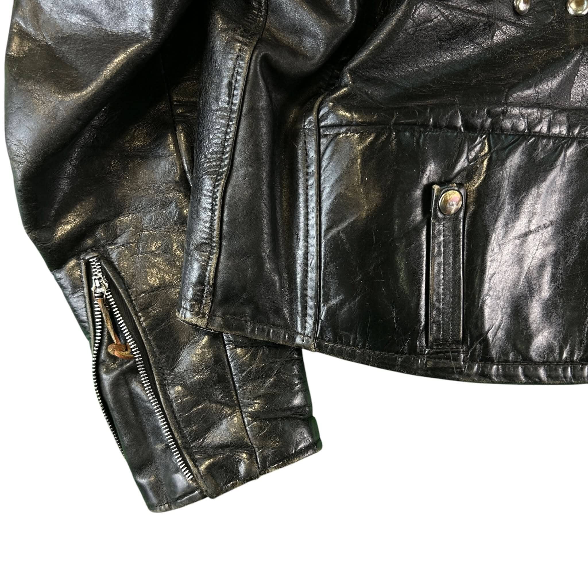 Vintage Harley Davidson Leather AMF Motorcycle Jacket w/ Studs 60s size - 42 Jacket OTHER 