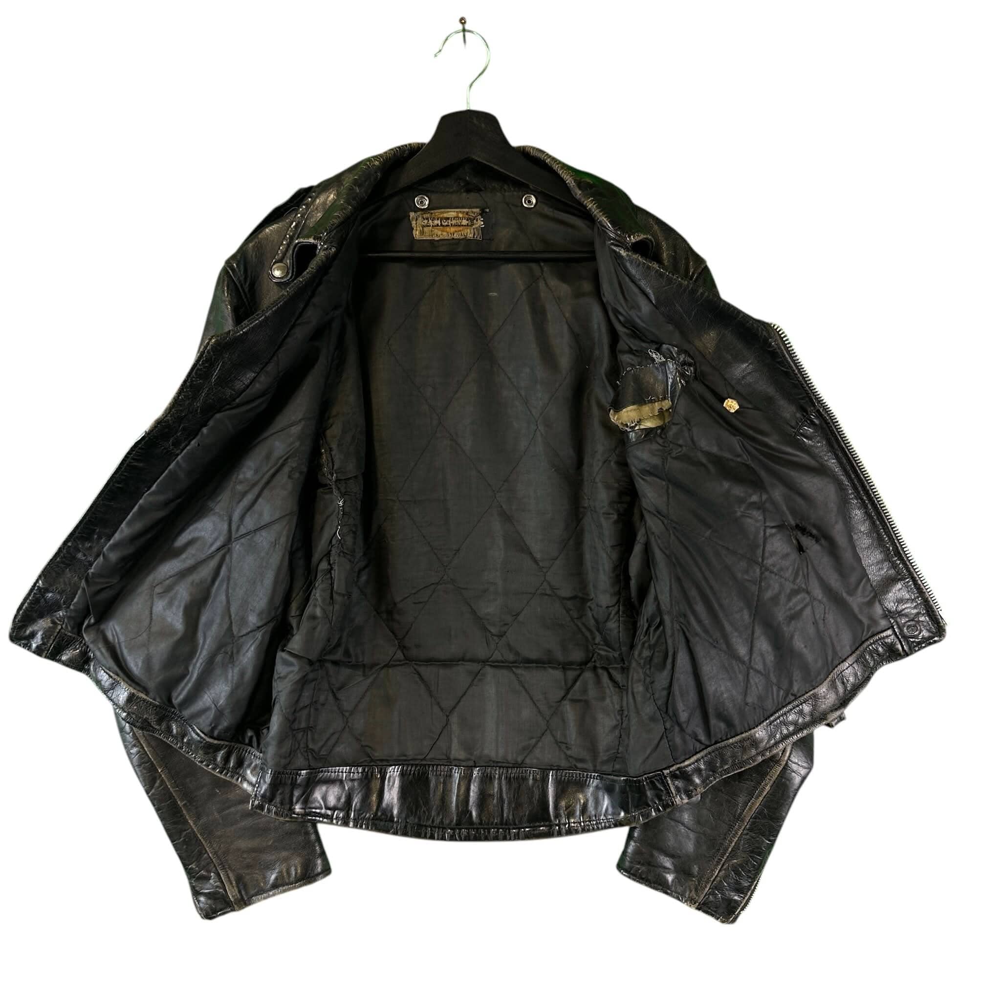 Vintage Harley Davidson Leather AMF Motorcycle Jacket w/ Studs 60s size - 42 Jacket OTHER 