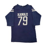 Vintage Hawaii #79 Striped Sleeve Long Sleeve Football TShirt Size N/A FAIF.CA 