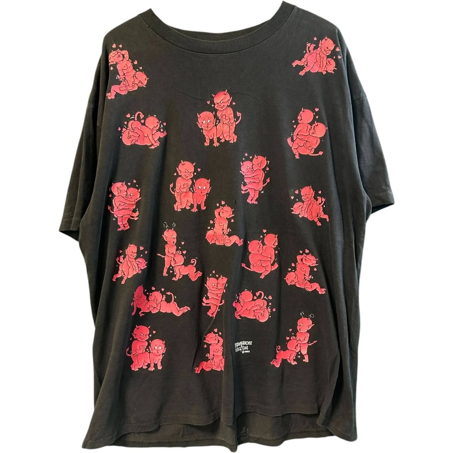Vintage Hells hot 1992 Fashion Victim Tshirt Devil Sex size XL T-Shirt OTHER 