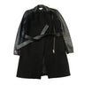 Vintage Helmut Lang Black Wool/Leather Coat Size S Helmut Lang 