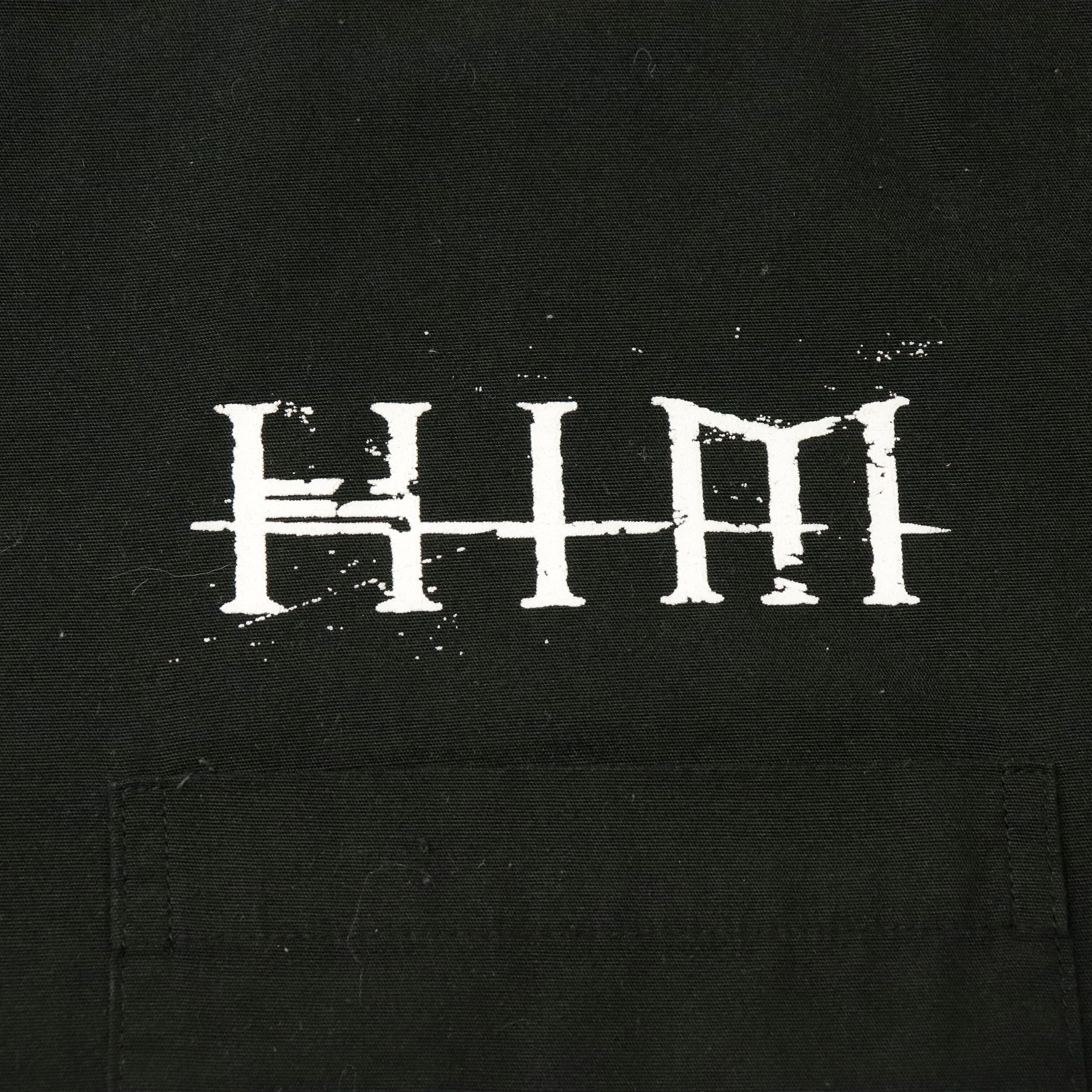 Vintage H.I.M Heartogram Graphic Button-Up Gas Station Work Shirt Size XL Bravado 