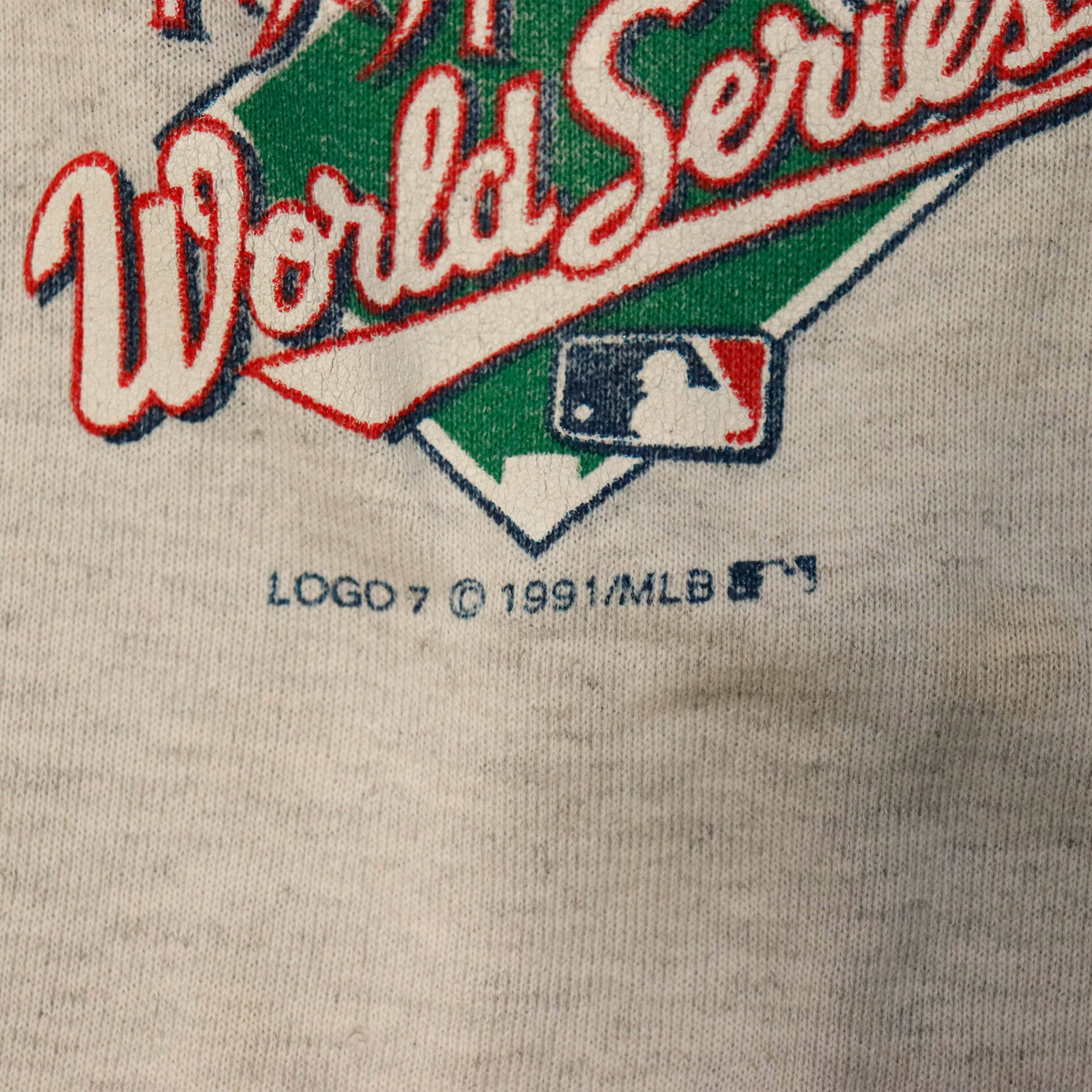 Vintage H.L. Miller Minnesota Twins 1991 World Series Champions Sweatshirt Size XL FAIF.CA 