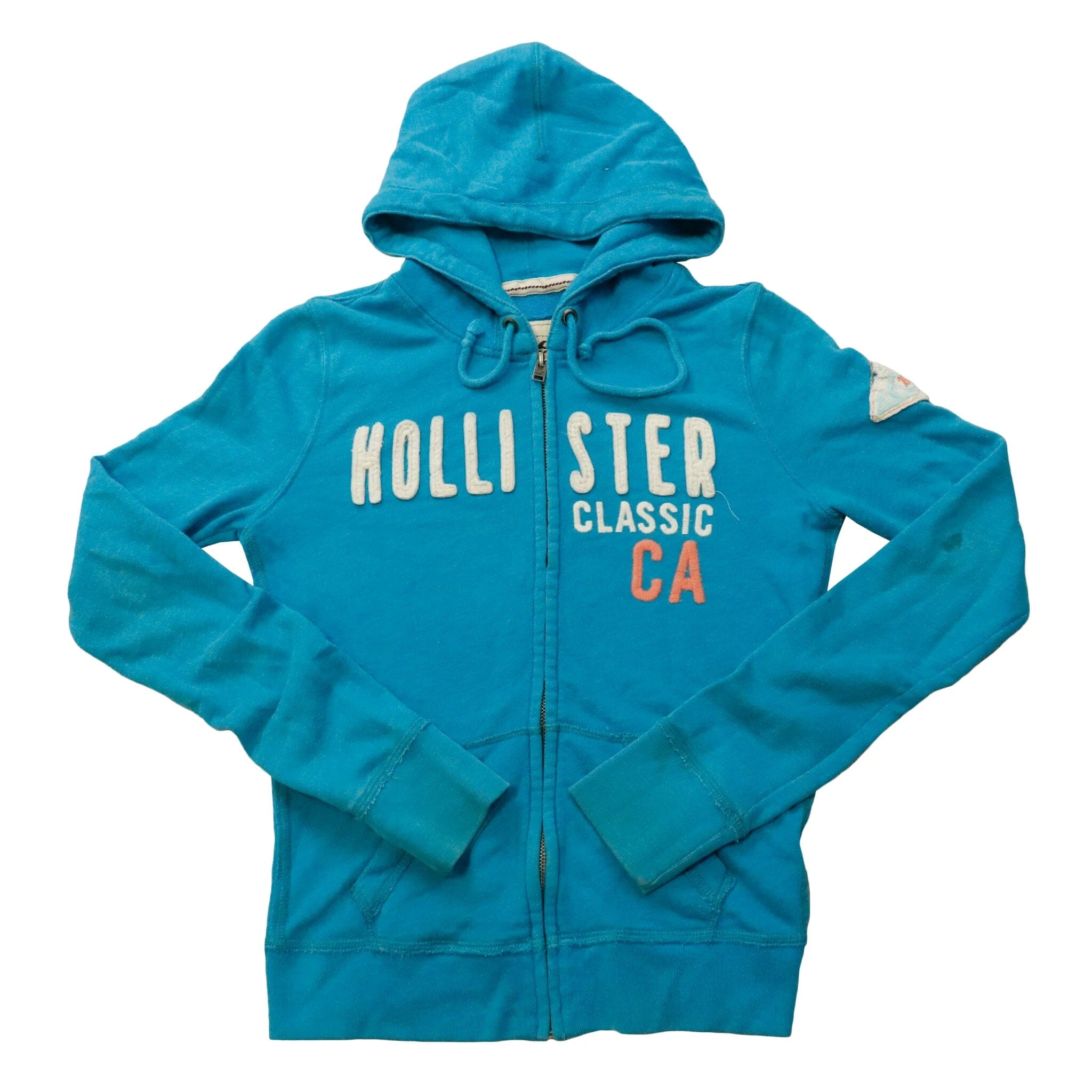 Vintage Hollister Ca Blue ZIP Up Hoodie Size M Hollister 