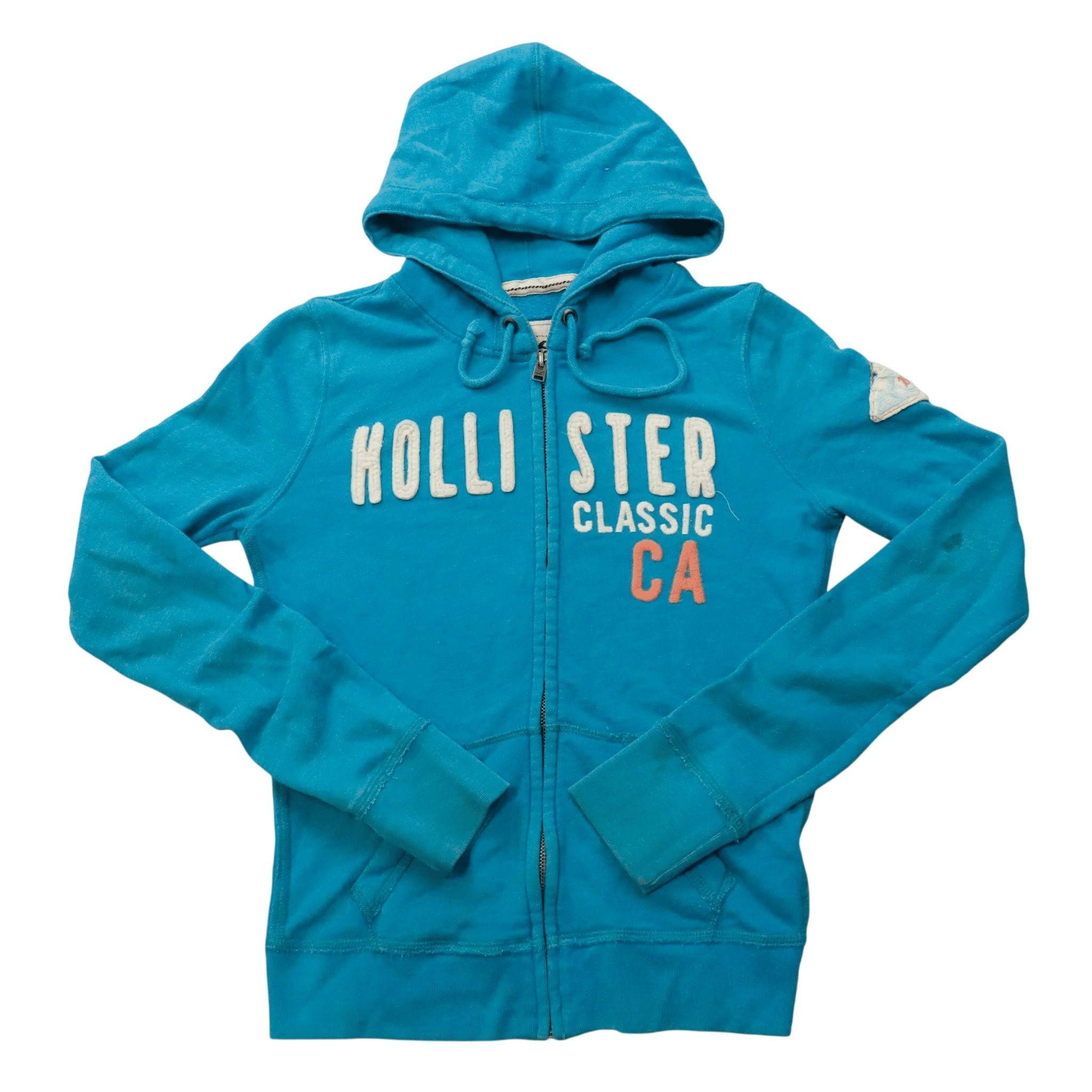 Vintage Hollister Ca Blue ZIP Up Hoodie Size M Hollister 