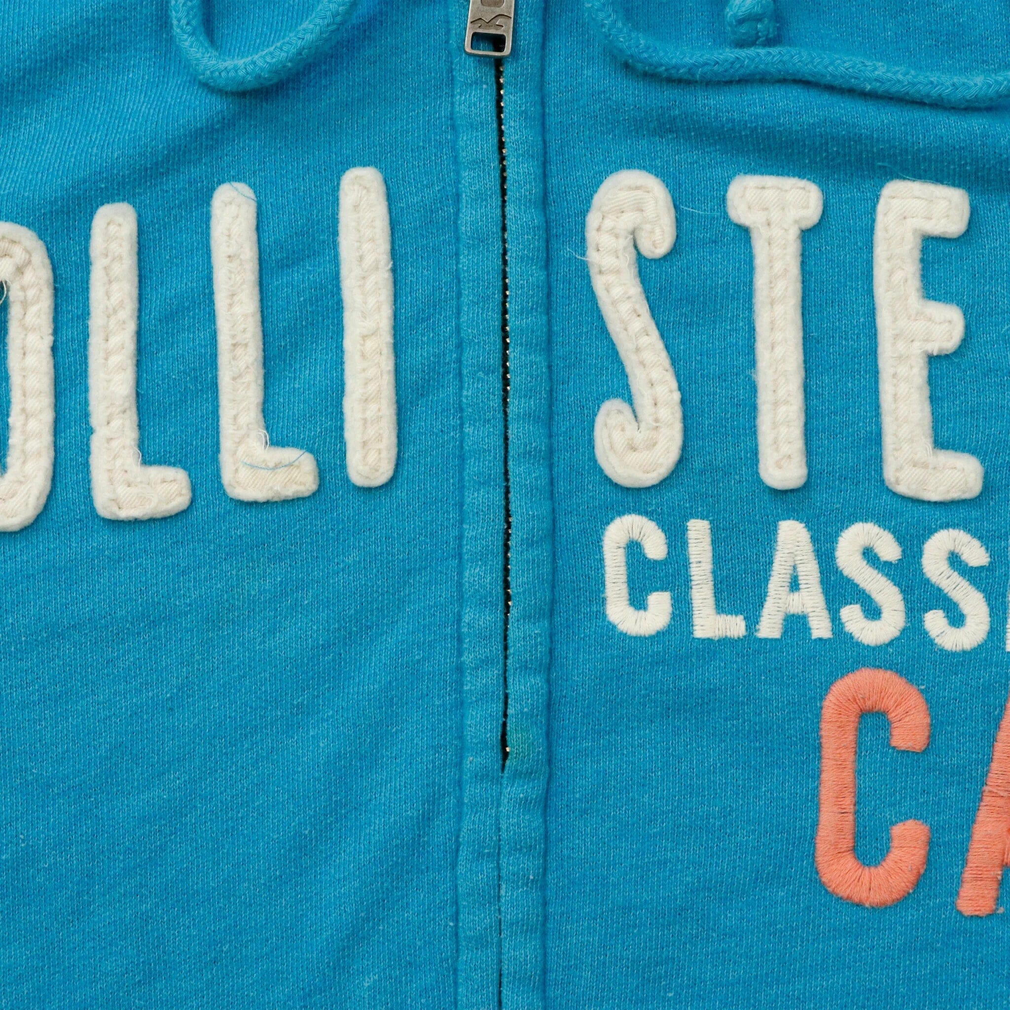 Vintage Hollister Ca Blue ZIP Up Hoodie Size M Hollister 