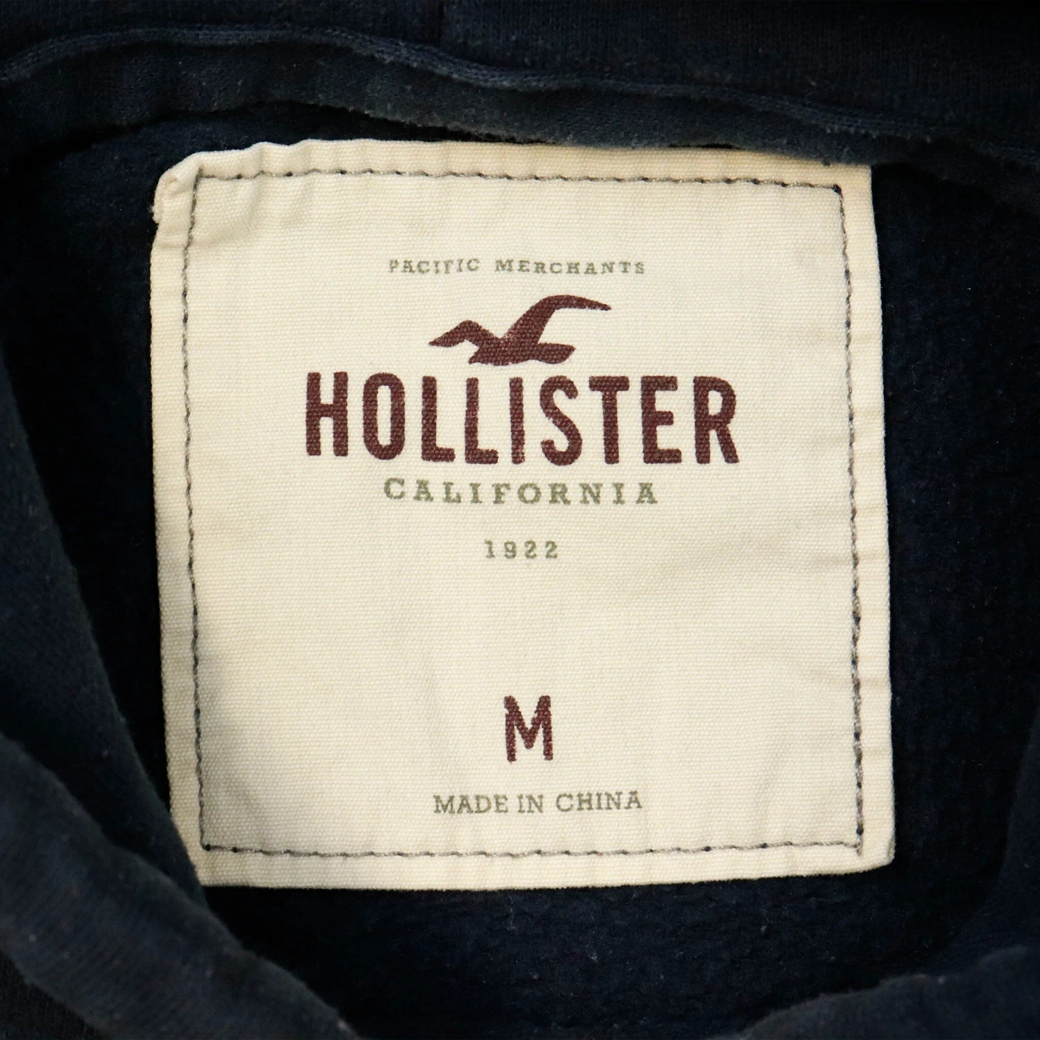 Vintage Hollister Dark Blue Hoodie Size M Hollister 