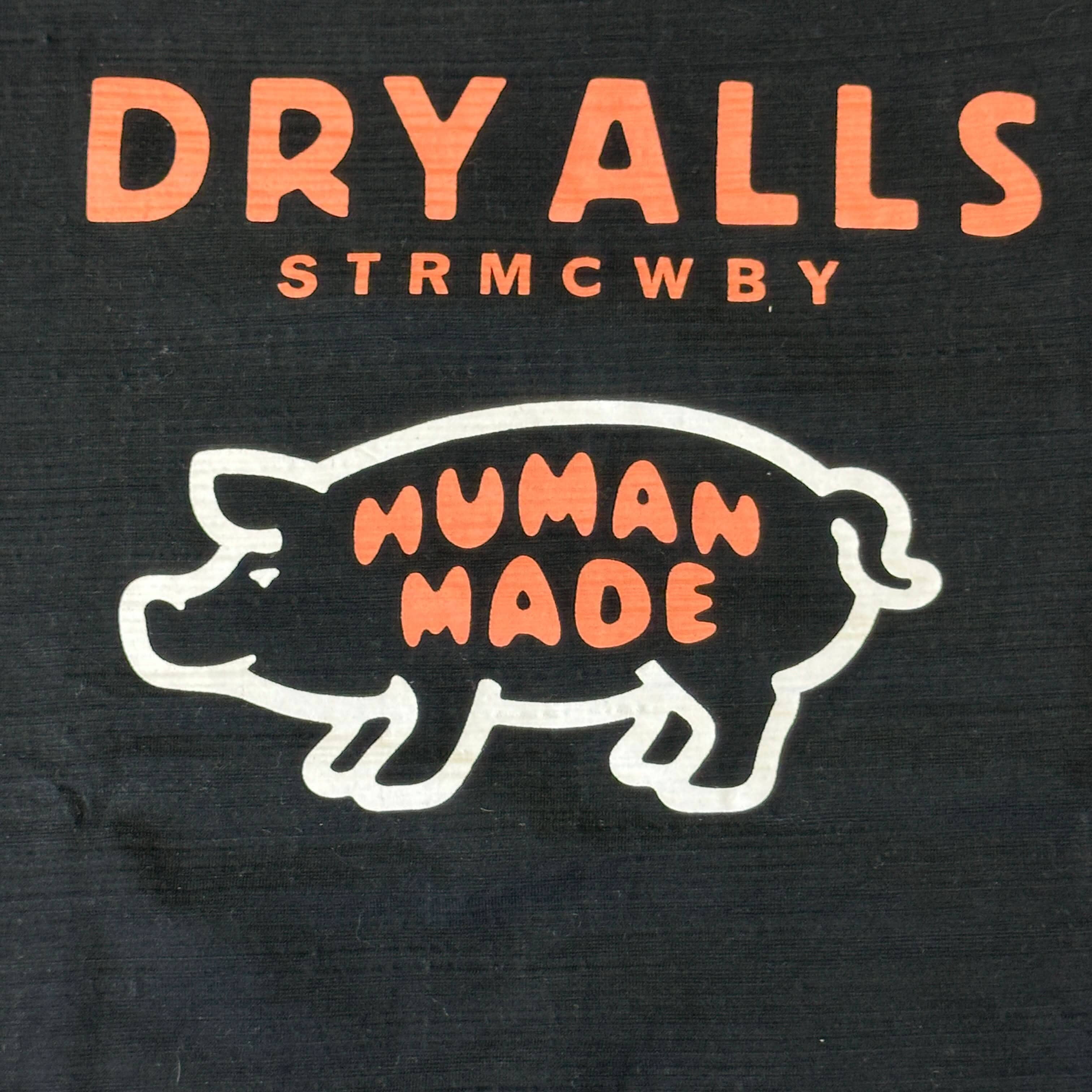 Vintage Human Made Dry Alls Pig Graphic T-Shirt Size Medium FAIF.CA 