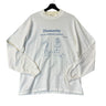 Vintage Humanity White Long Sleeve T Shirt - L T-Shirt OTHER 