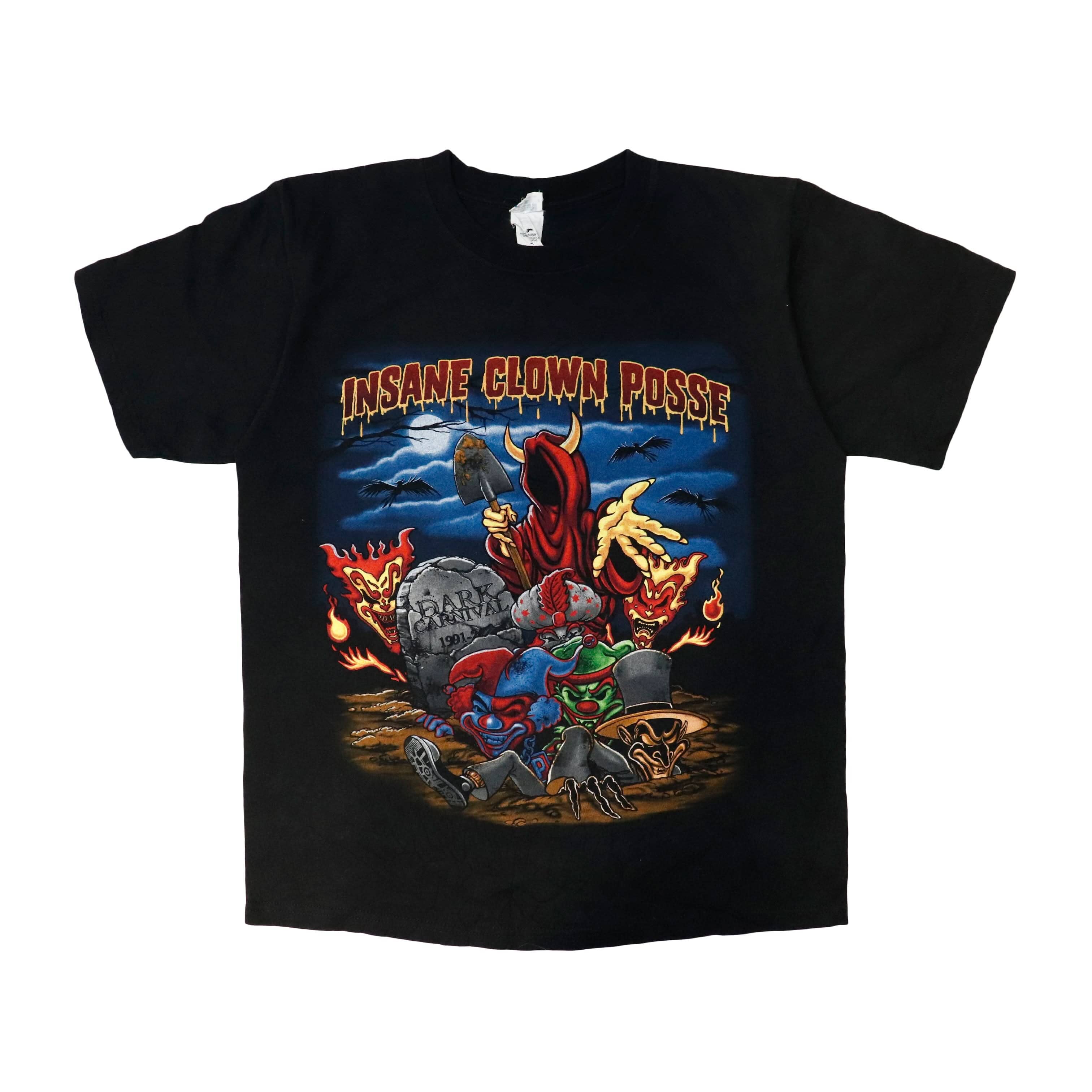 Vintage Insane Clown Posse Dark Carnival Graphic T-Shirt Size M FAIF.CA 