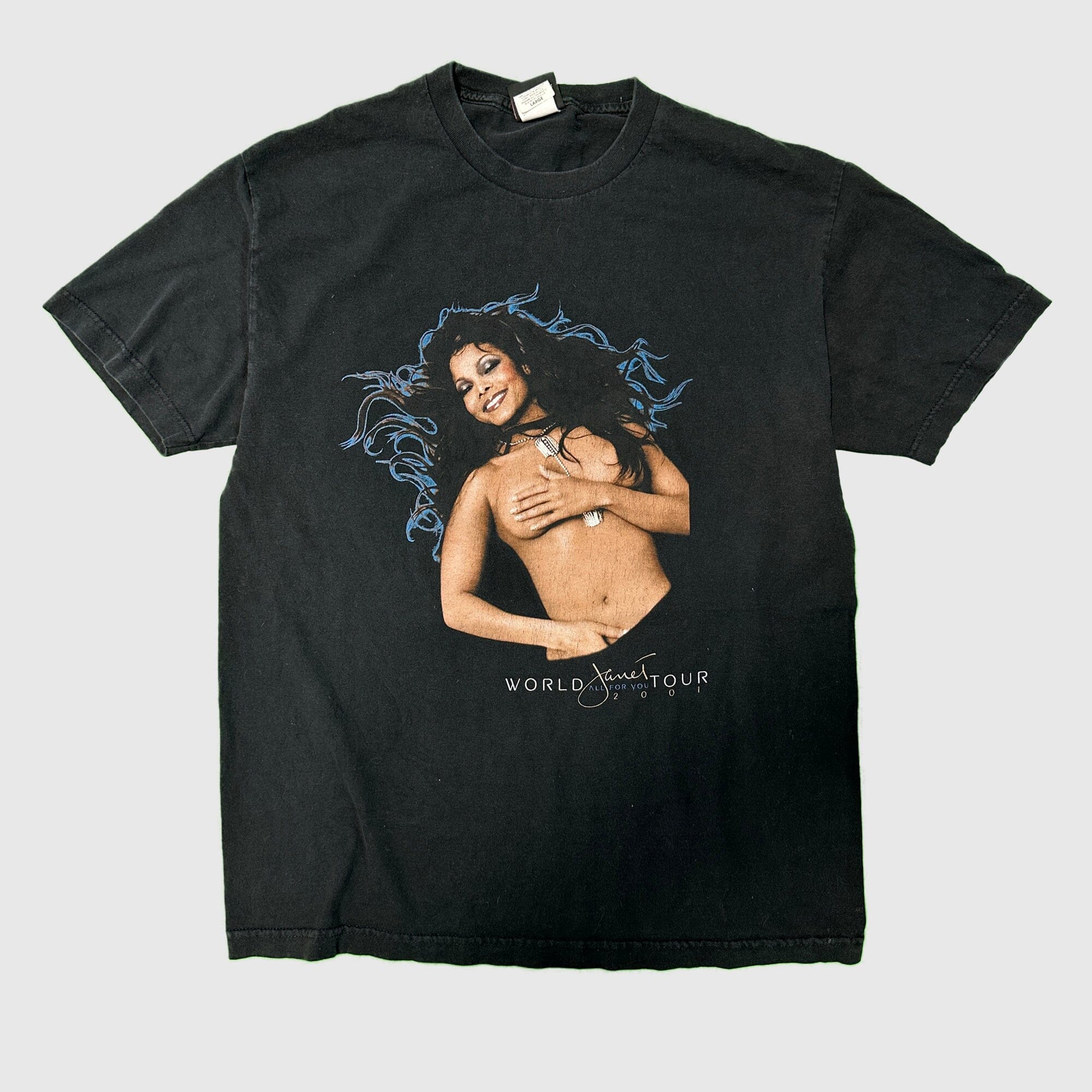 Vintage Janet Jackson World Tour Graphic T-Shirt Size Large FAIF.CA 