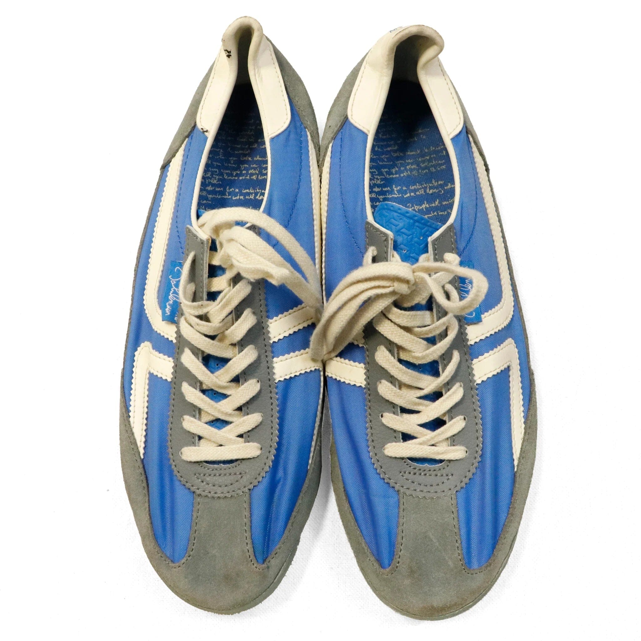 Vintage Jonh Lennon Footware Collection Blue Sneakers Size 9 Non+ 