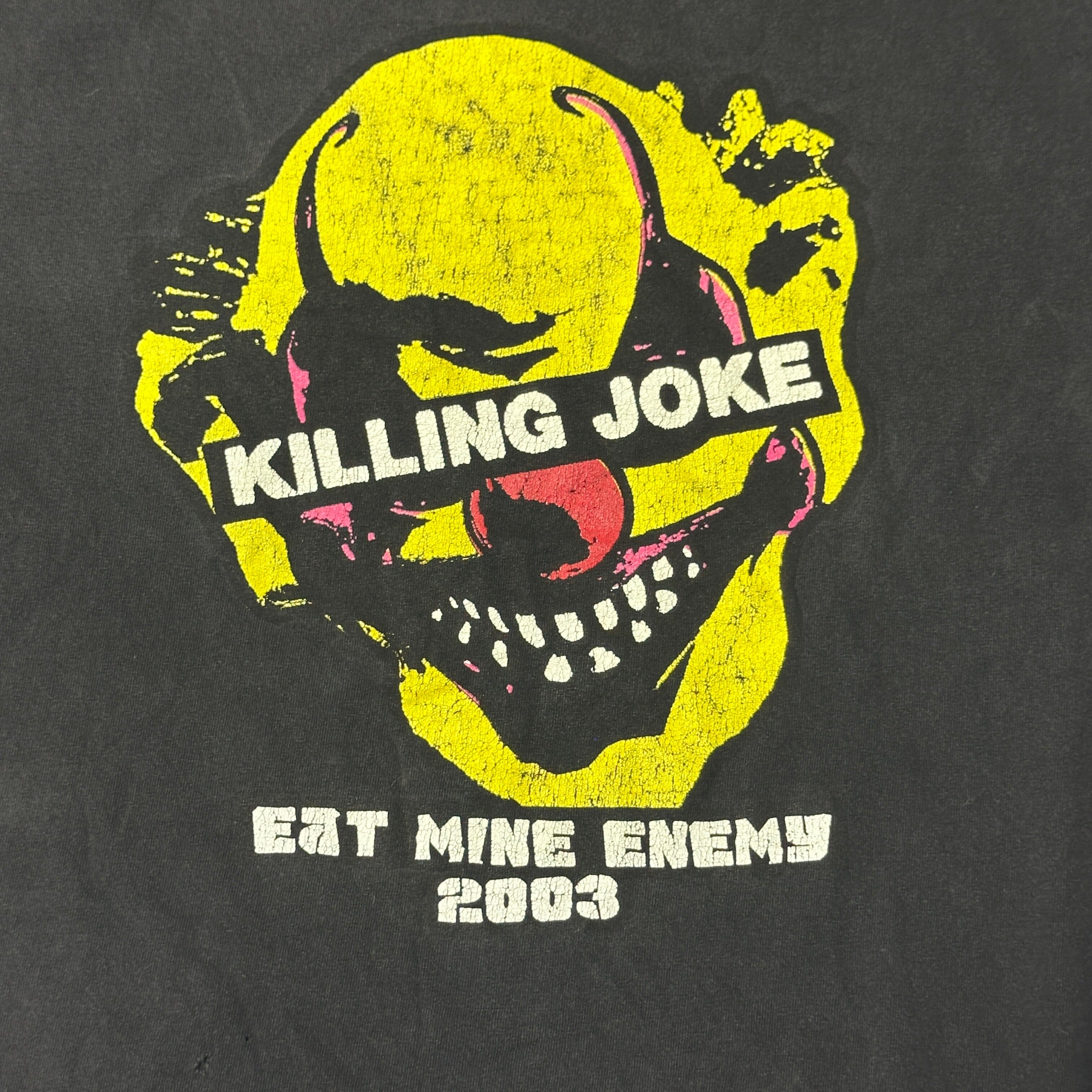Vintage Killing Joke Eat Mine Enemy 2003 Graphic T-Shirt Size Large FAIF.CA 