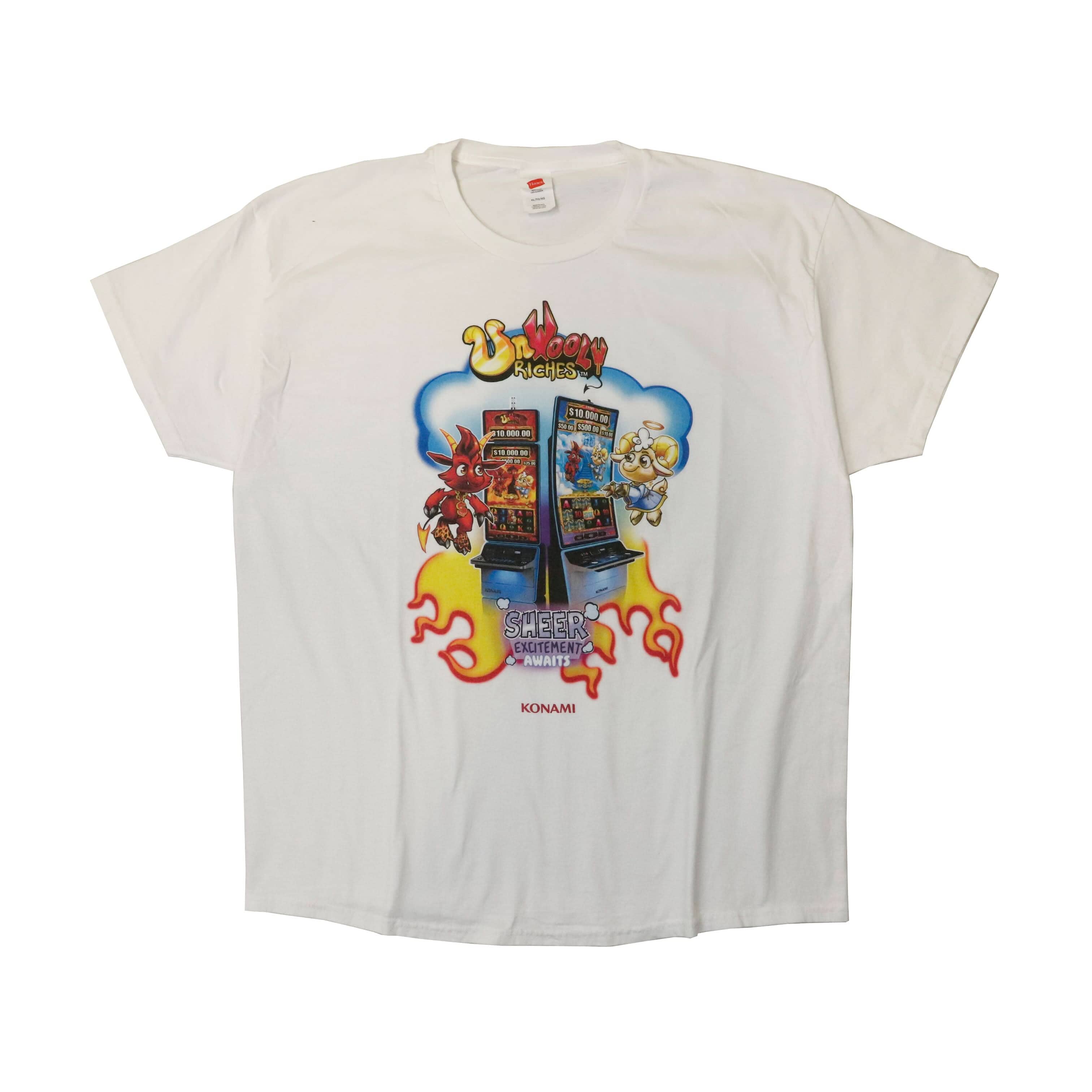 Vintage Konami UnWooly Riches Graphic T-Shirt Size XL FAIF.CA 