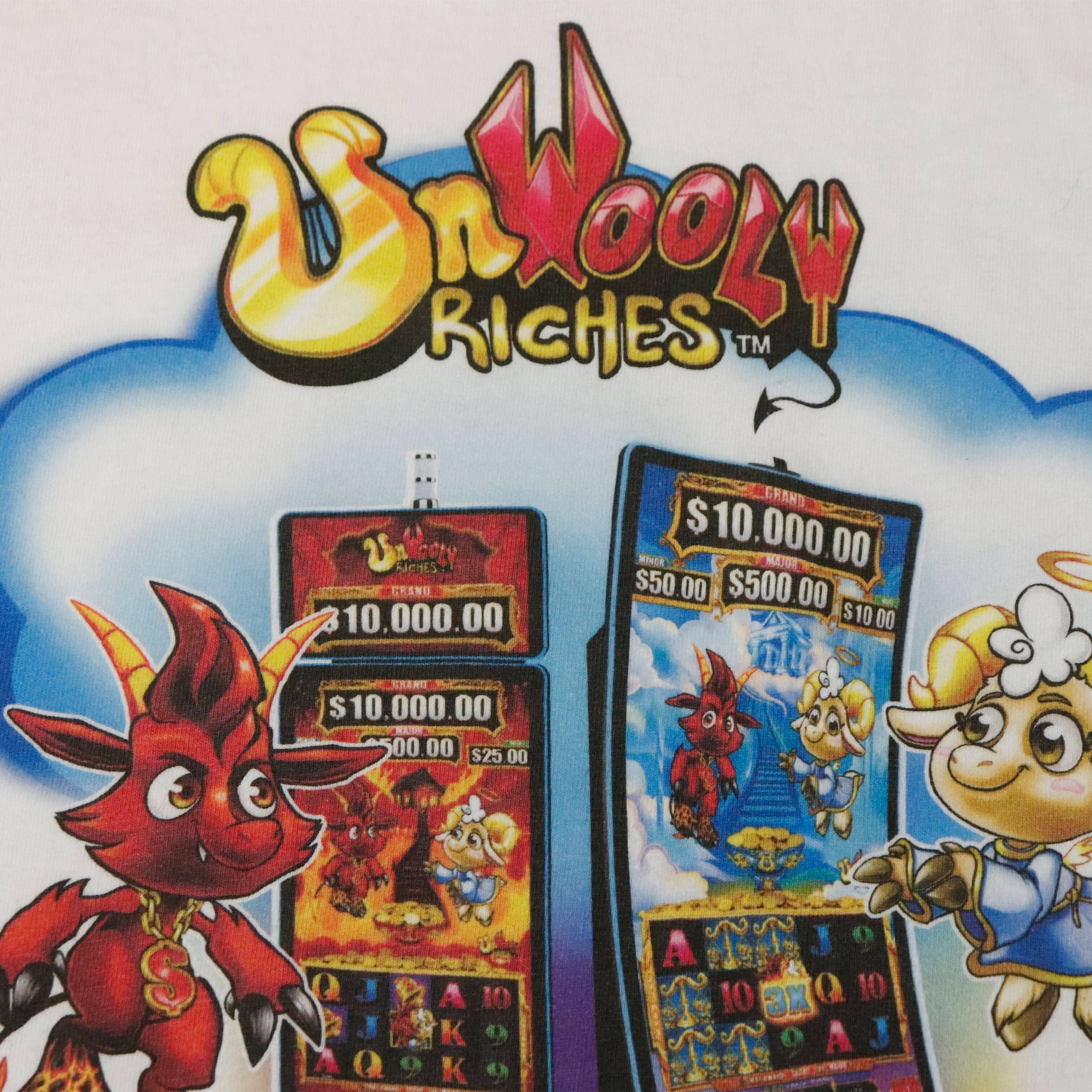 Vintage Konami UnWooly Riches Graphic T-Shirt Size XL FAIF.CA 