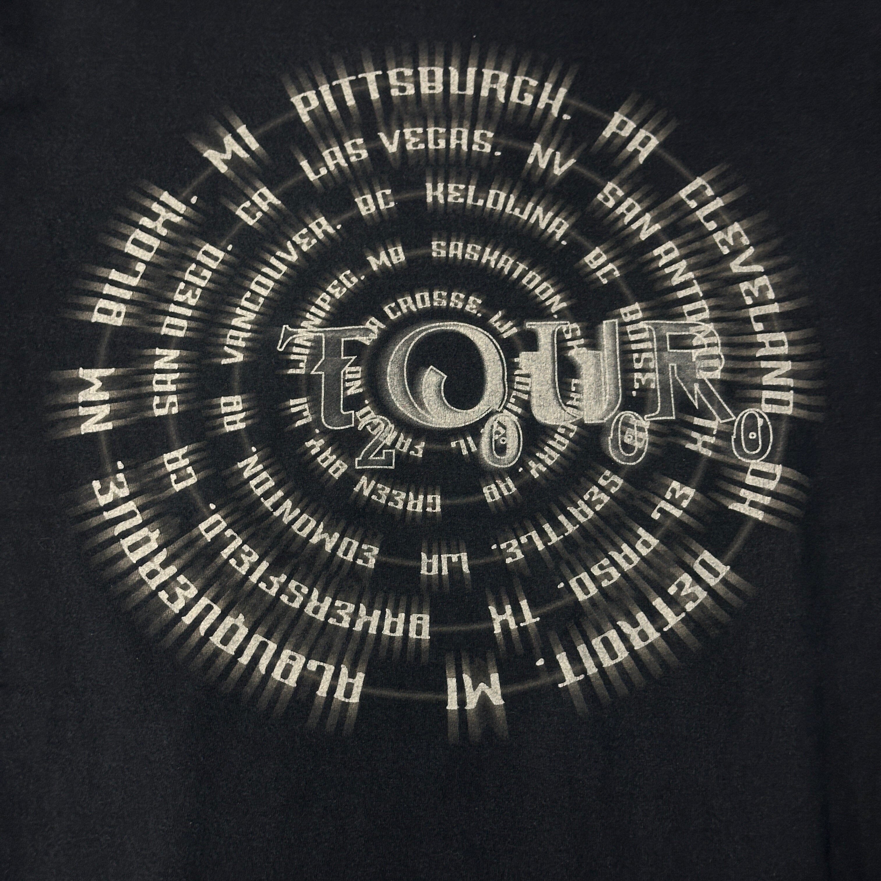 Vintage Korn Cartoon Graphic Tour T-Shirt Size Large 90s FAIF.CA 