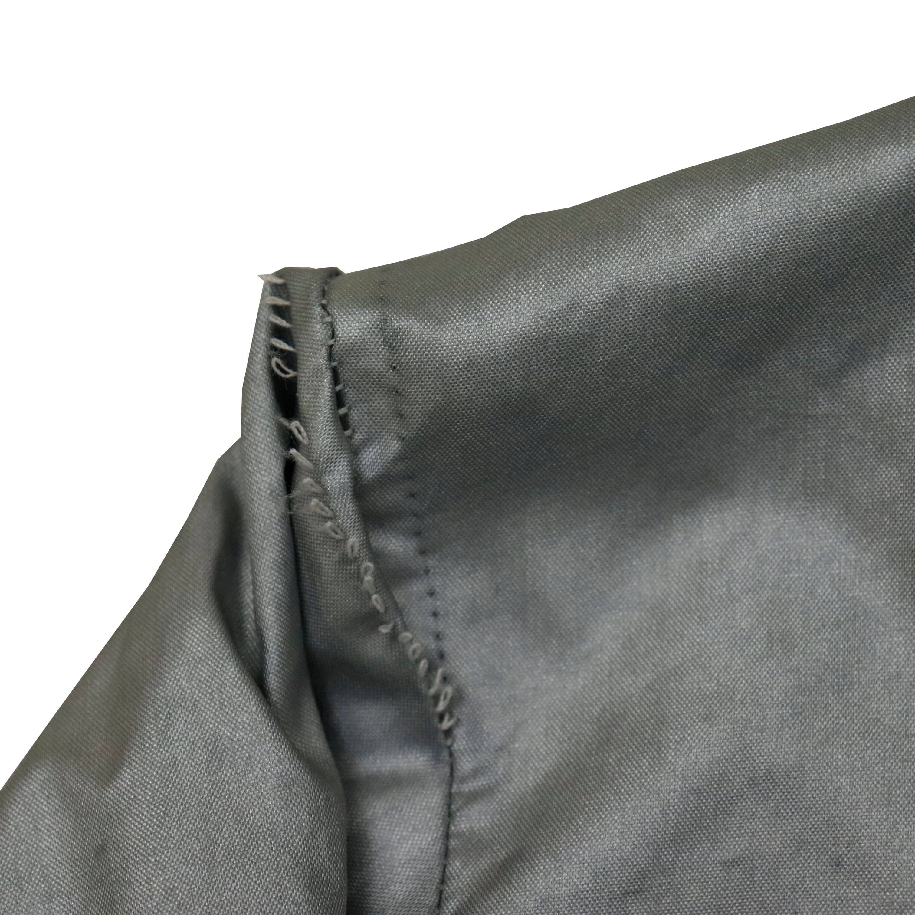 Vintage Lagerfeld Photo Silver Bomber Jacket Size L FAIF.CA 