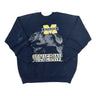 Vintage Lee Michigan Wolverines Navy Crewneck Sweatshirt Lee 