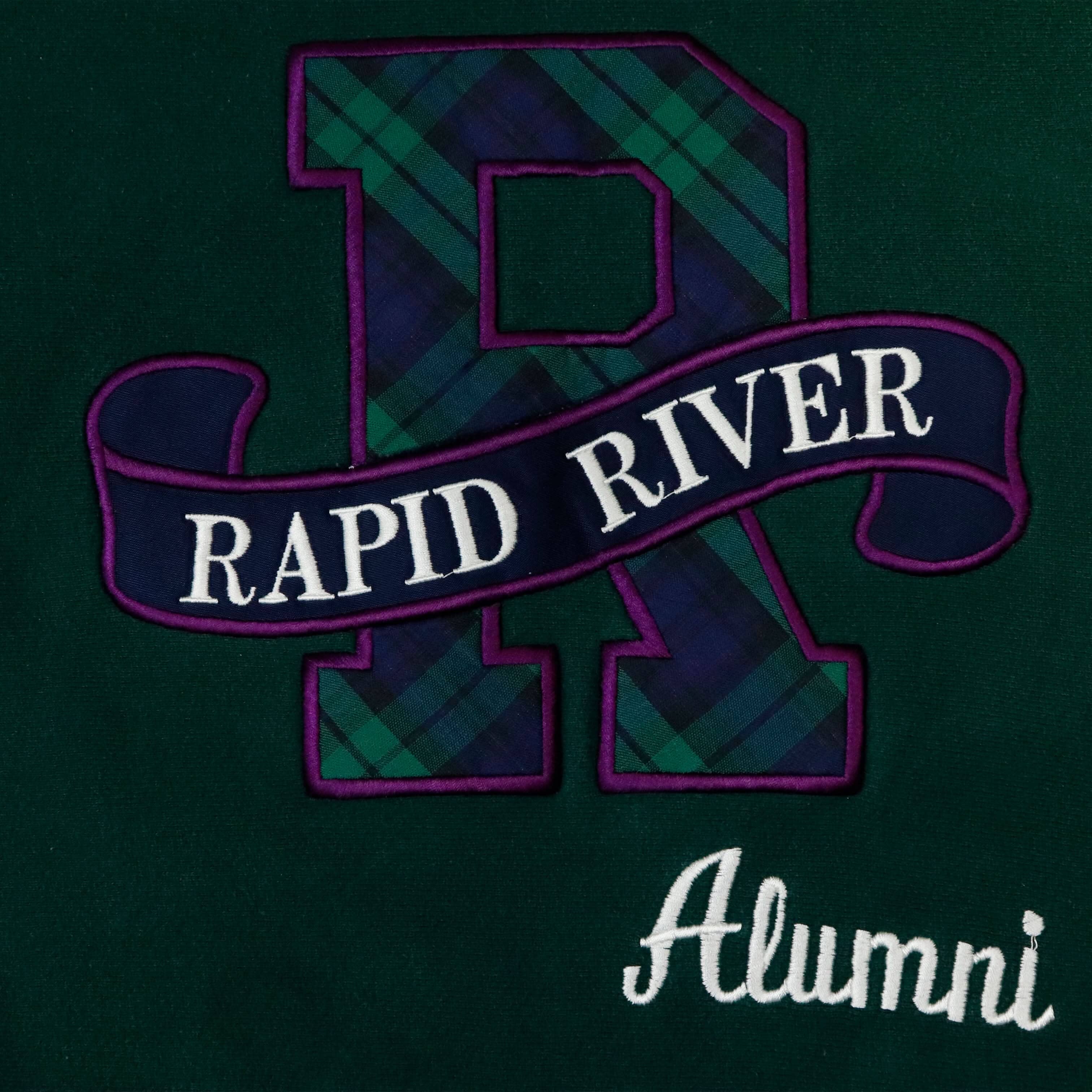 Vintage Lee Rapid River Alumni Plaid Letter Sweatshirt Size S FAIF.CA 