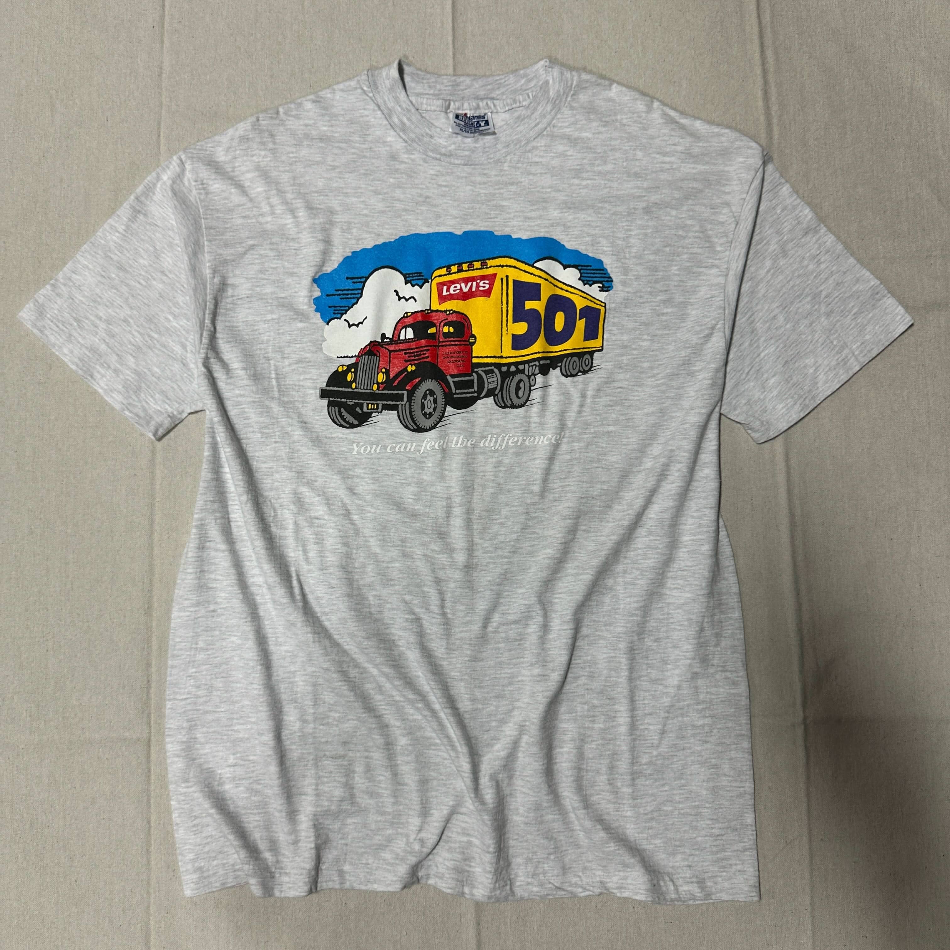 Vintage Levi's 501 Truck Graphic T-Shirt Size XL FAIF.CA 
