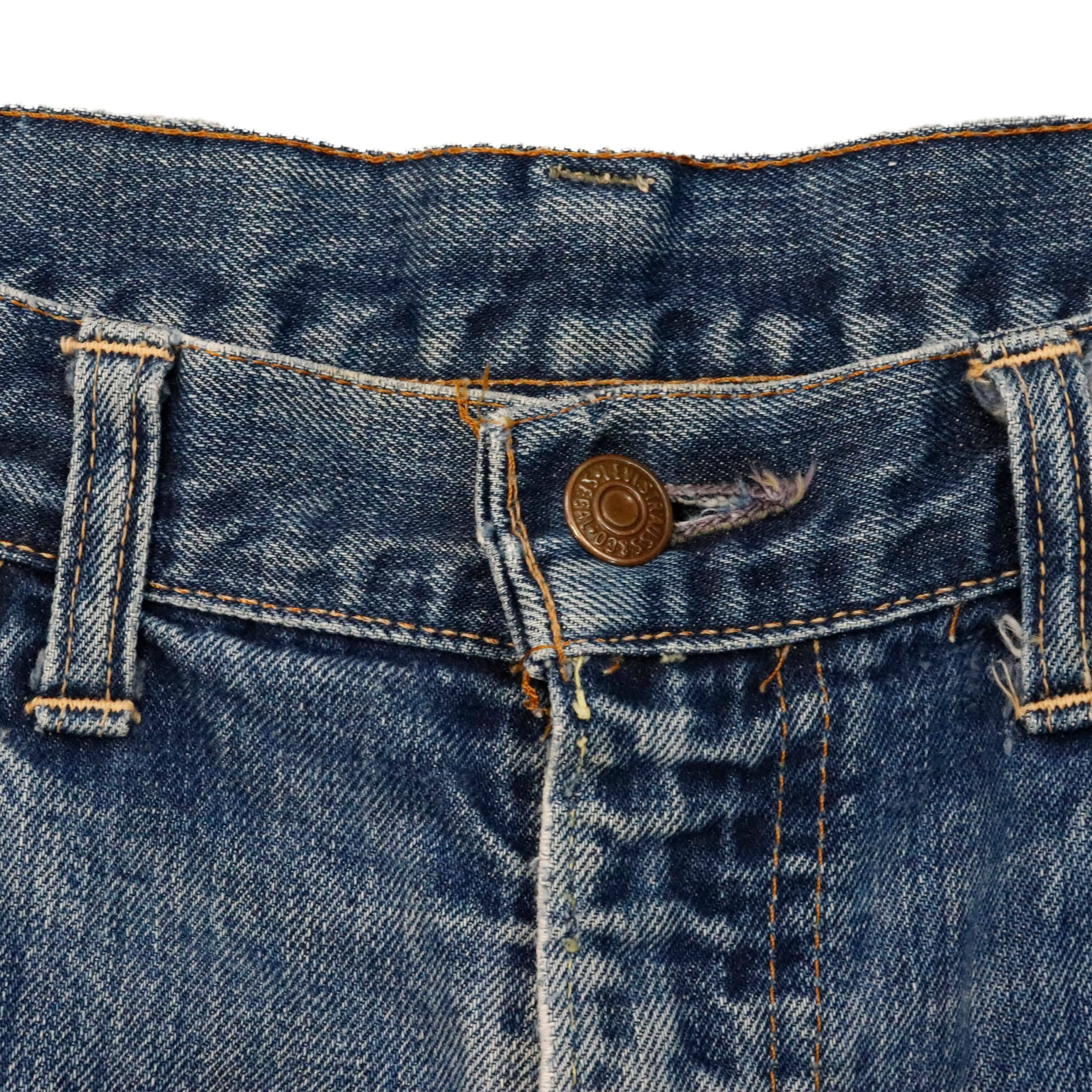 Vintage Levi's Big E 70s Distressed Cutoff Denim Shorts Size N/A FAIF.CA 