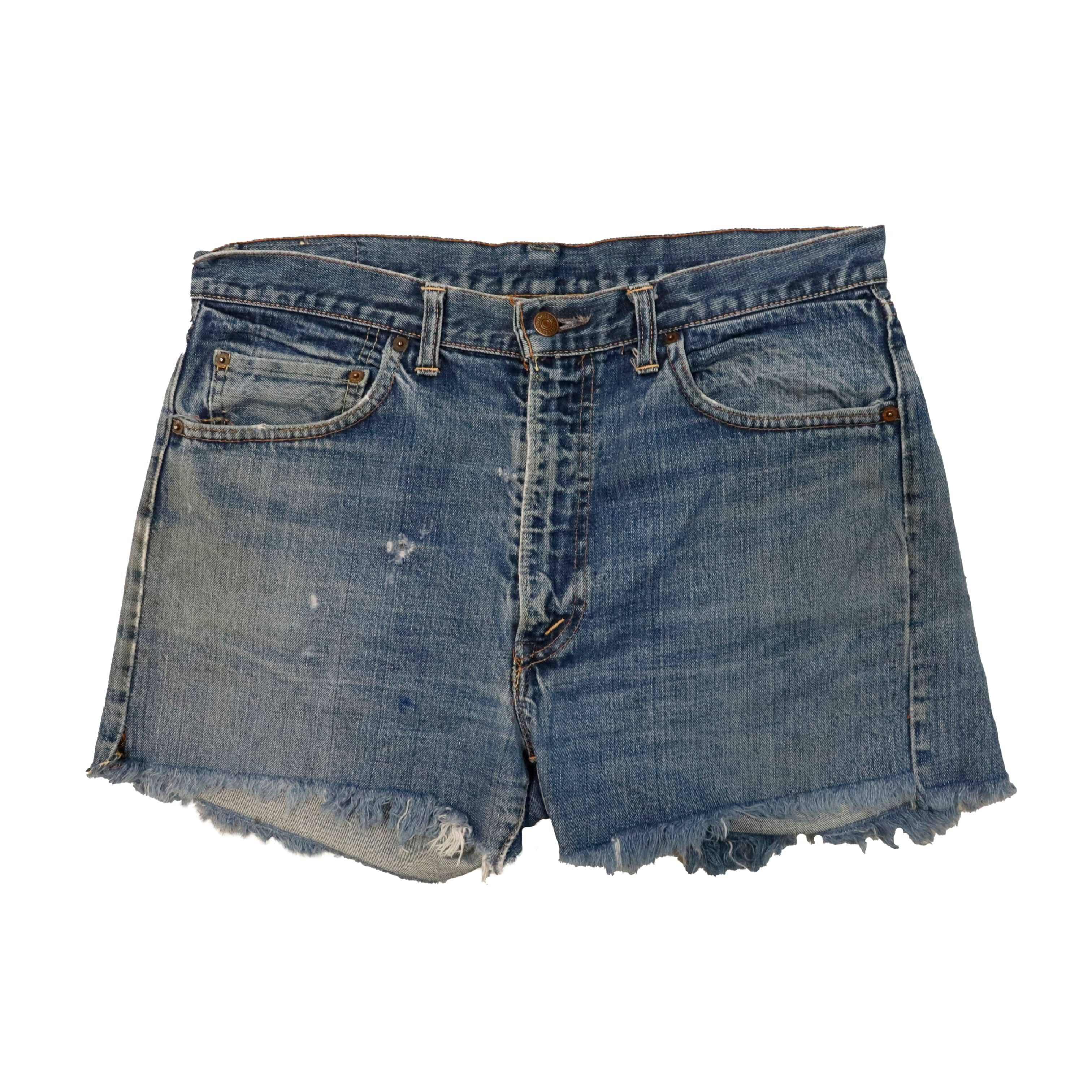 Vintage Levi's Big E 70s Distressed Cutoff Denim Shorts Size N/A FAIF.CA 