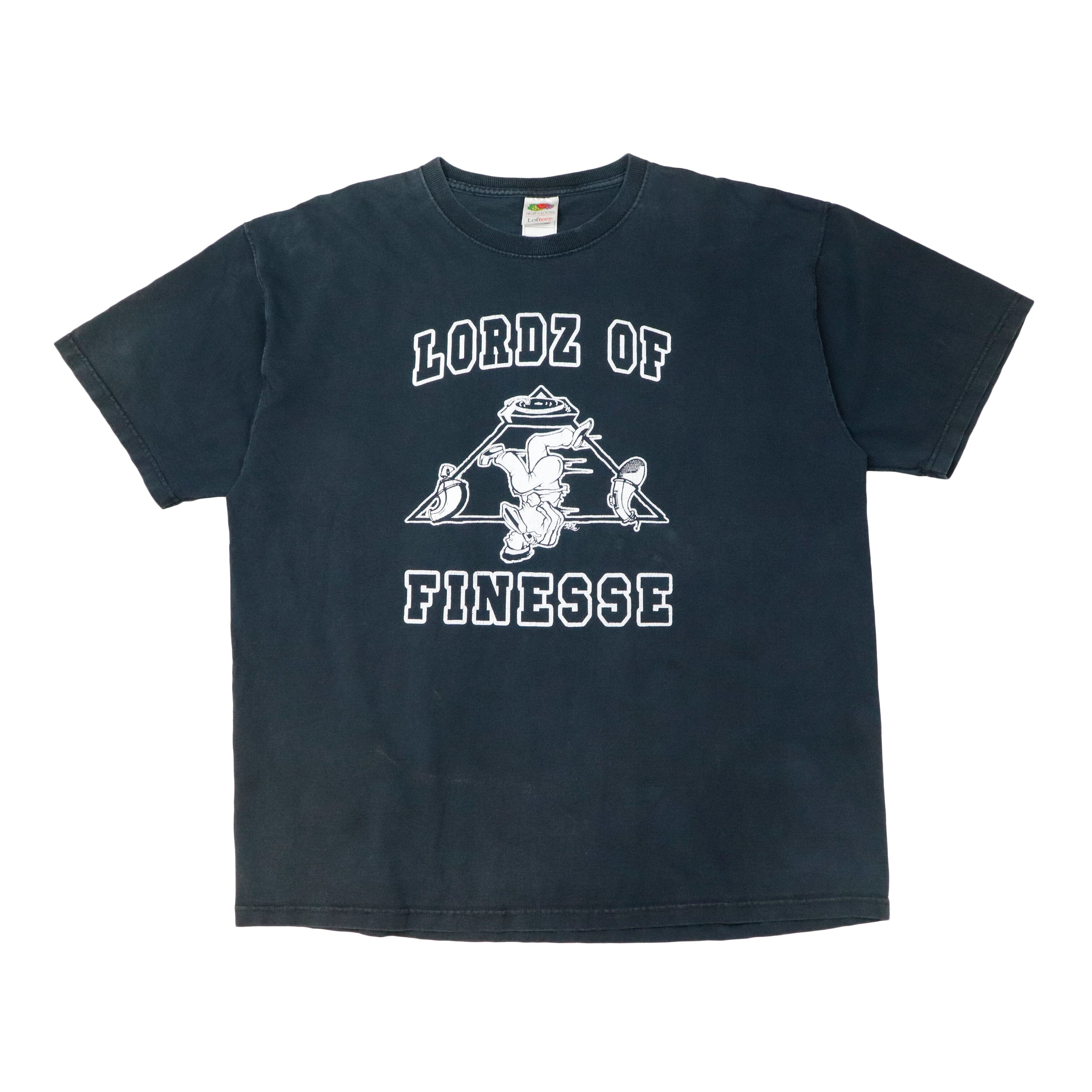 Vintage Lordz Of Finesse Black T_Shirt Size XL Fruit of the Loom 