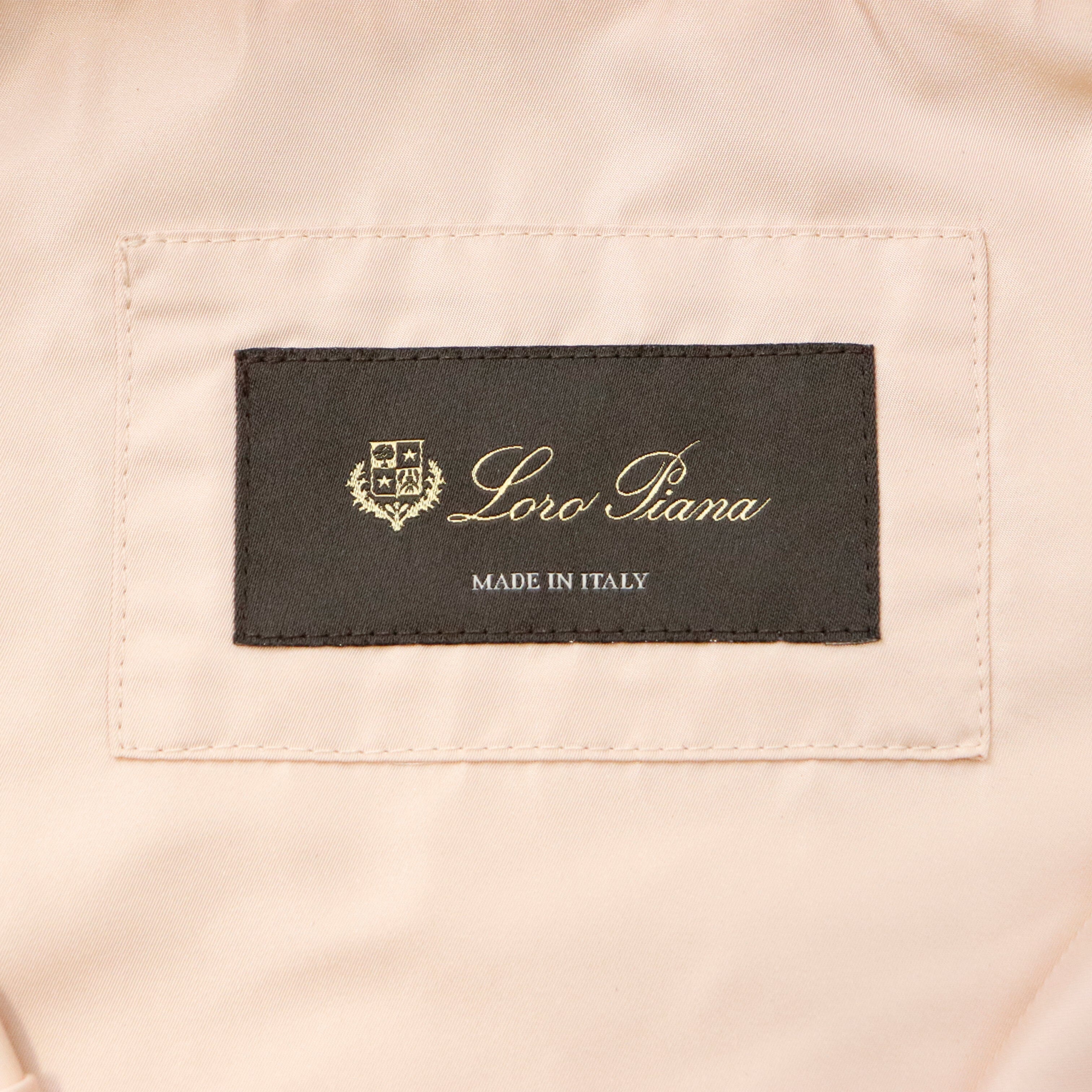 Vintage Loro Piana Gareth Light Pink Short Hooded Raincoat Hooded Zip Up Jacket Size 38 1698 
