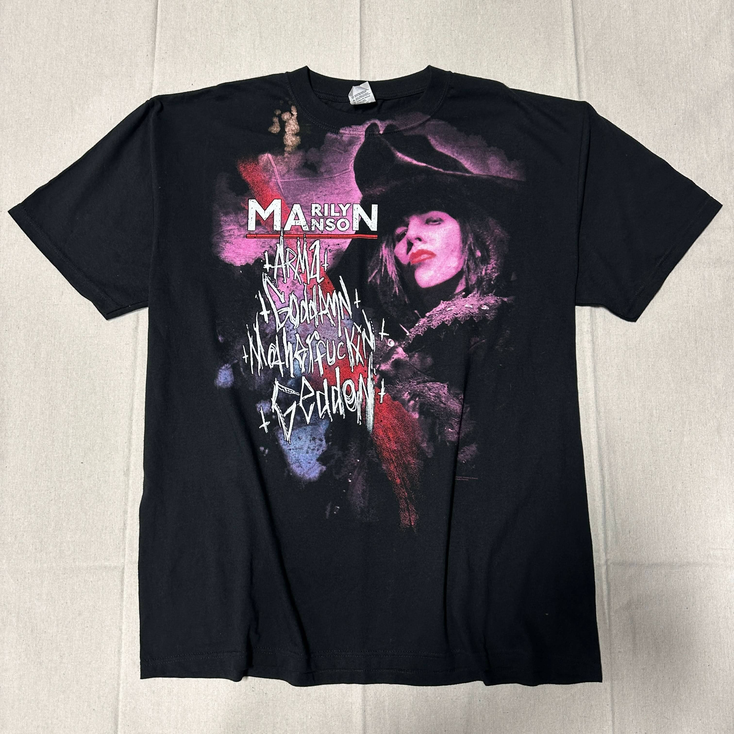 Vintage Marilyn Manson Graphic Band T-Shirt Size 2X 90s Grunge FAIF.CA 