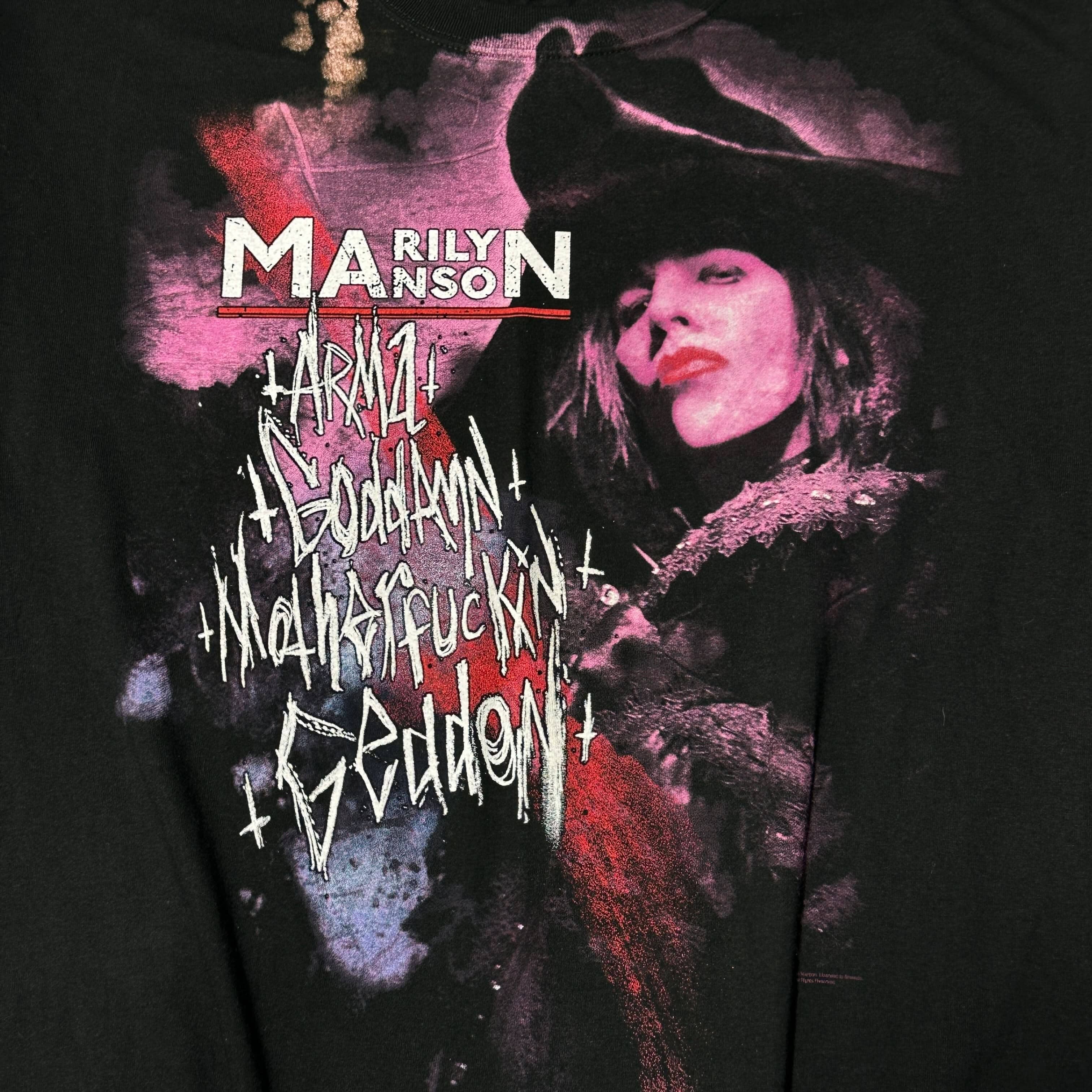 Vintage Marilyn Manson Graphic Band T-Shirt Size 2X 90s Grunge FAIF.CA 