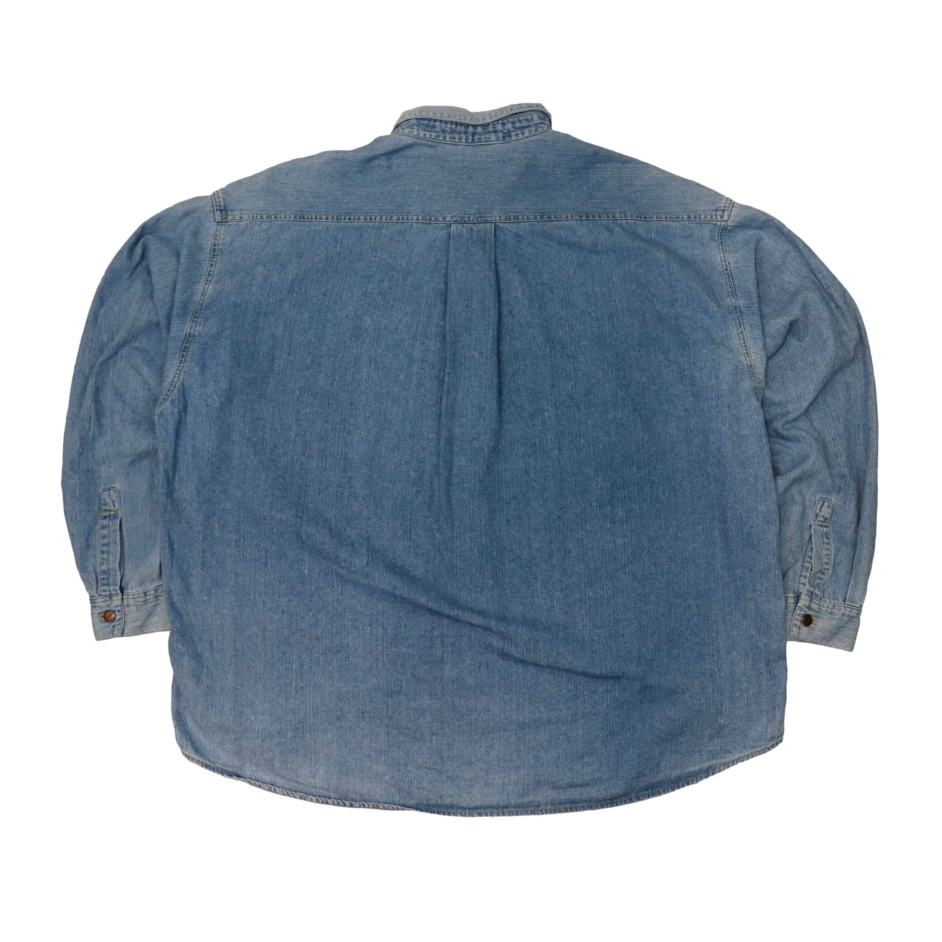 Vintage Marithe Francois Girbaud Denim Button Up Shirt Size L FAIF.CA 