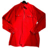 Vintage Marlboro Bright Red Corderoy Flannel - XL Fleece OTHER 