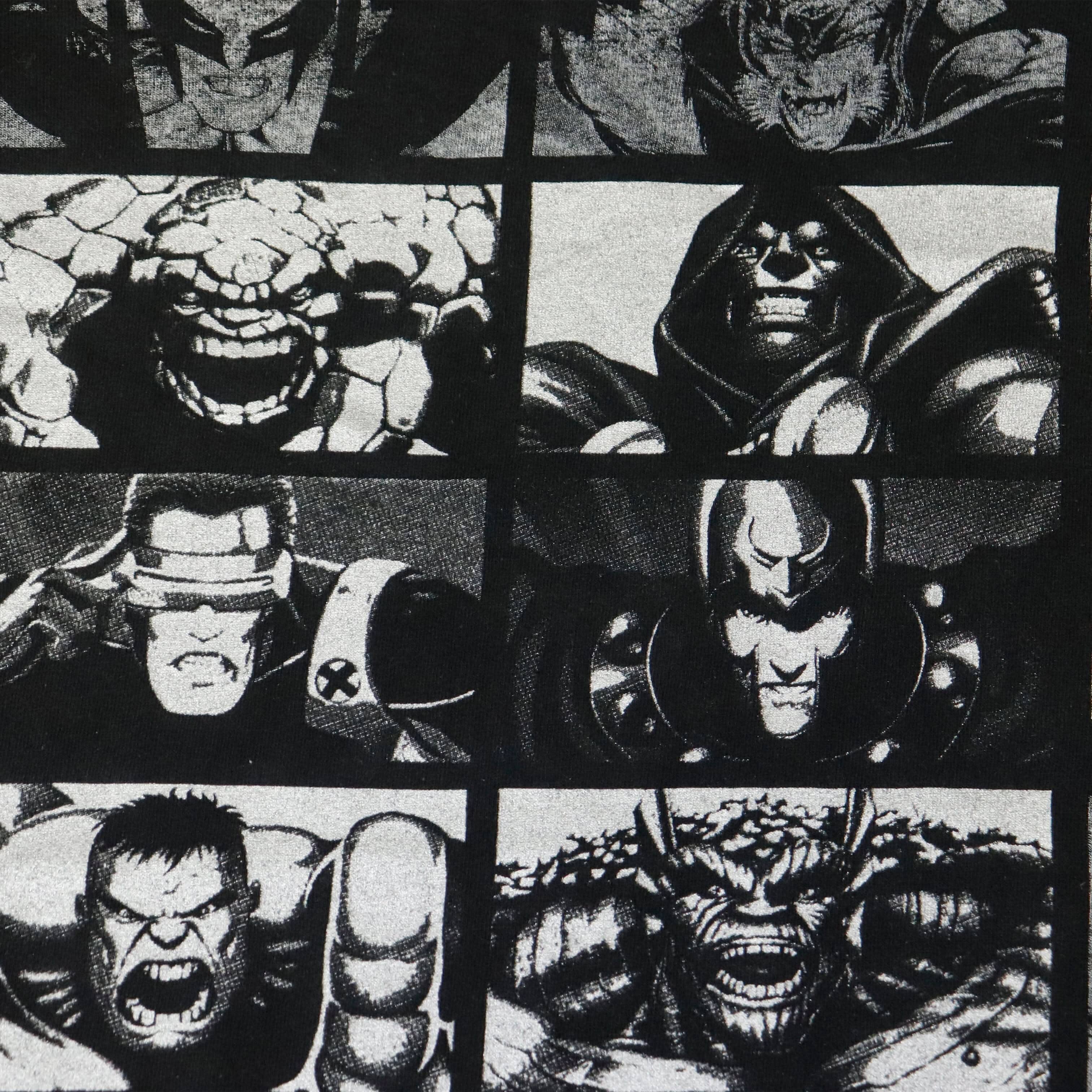 Vintage Marvel Mad Engine Comic Characters Graphic T-Shirt Size L FAIF.CA 