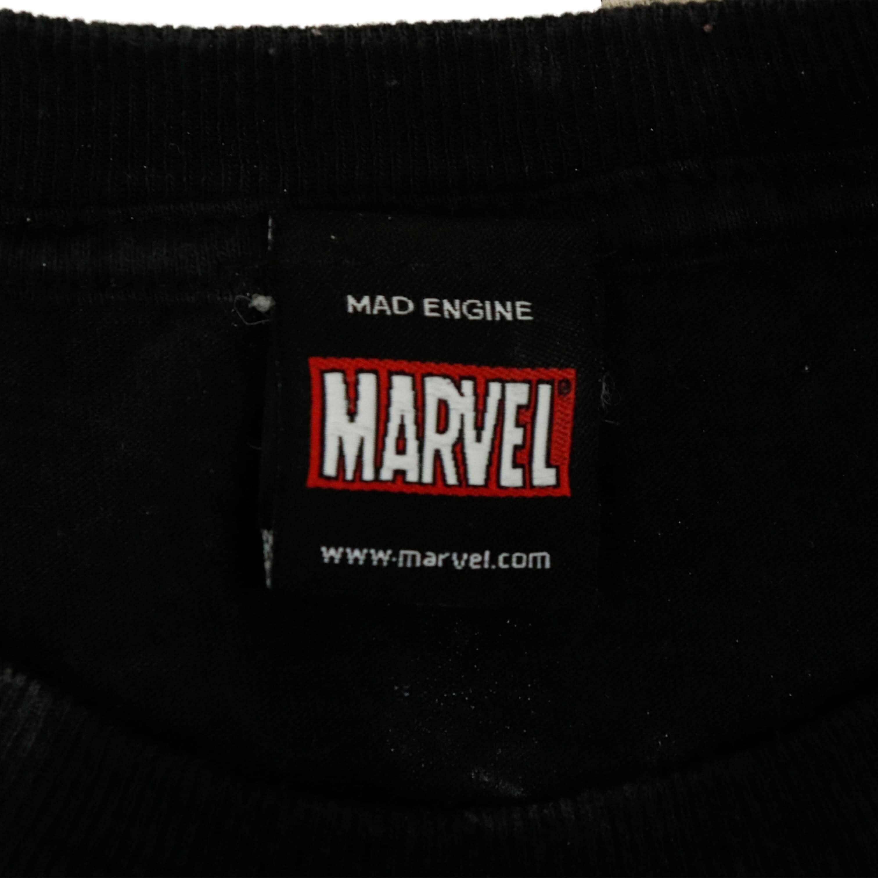 Vintage Marvel Mad Engine Comic Heroes Graphic T-Shirt Size N/A FAIF.CA 