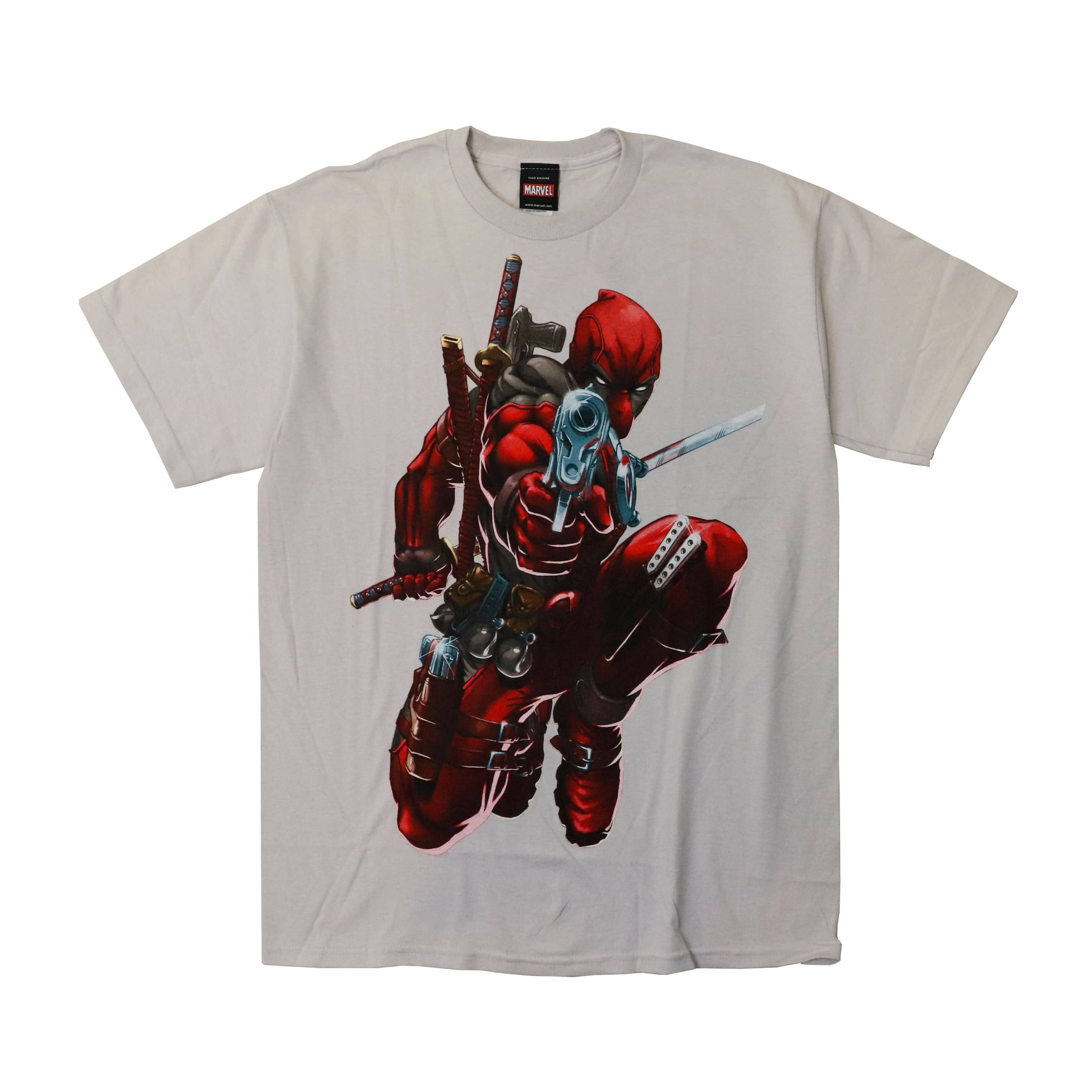 Vintage Marvel Mad Engine Deadpool Graphic T-Shirt Size Medium FAIF.CA 
