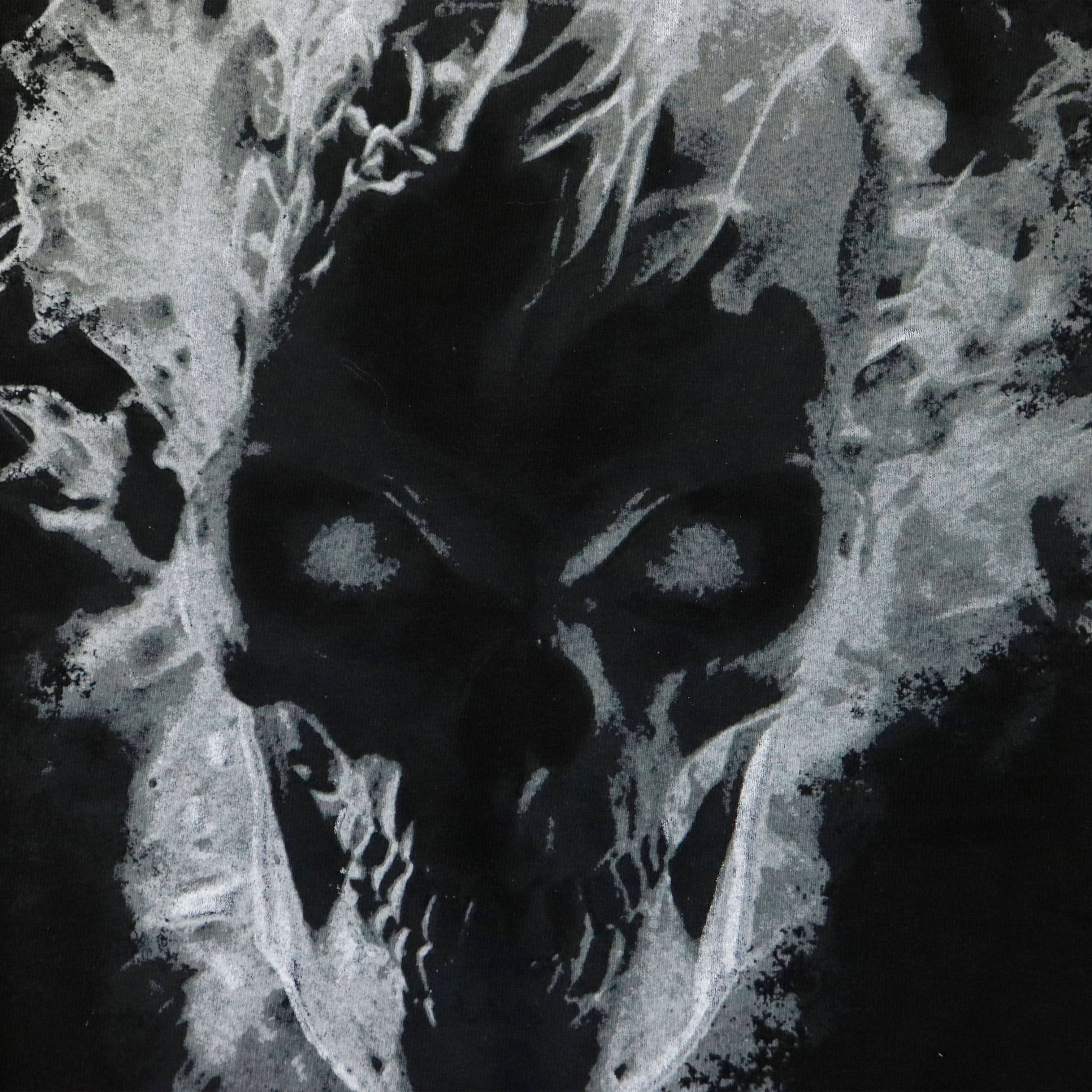 Vintage Marvel Mad Engine Ghostly Skull Graphic T-Shirt Size XL FAIF.CA 