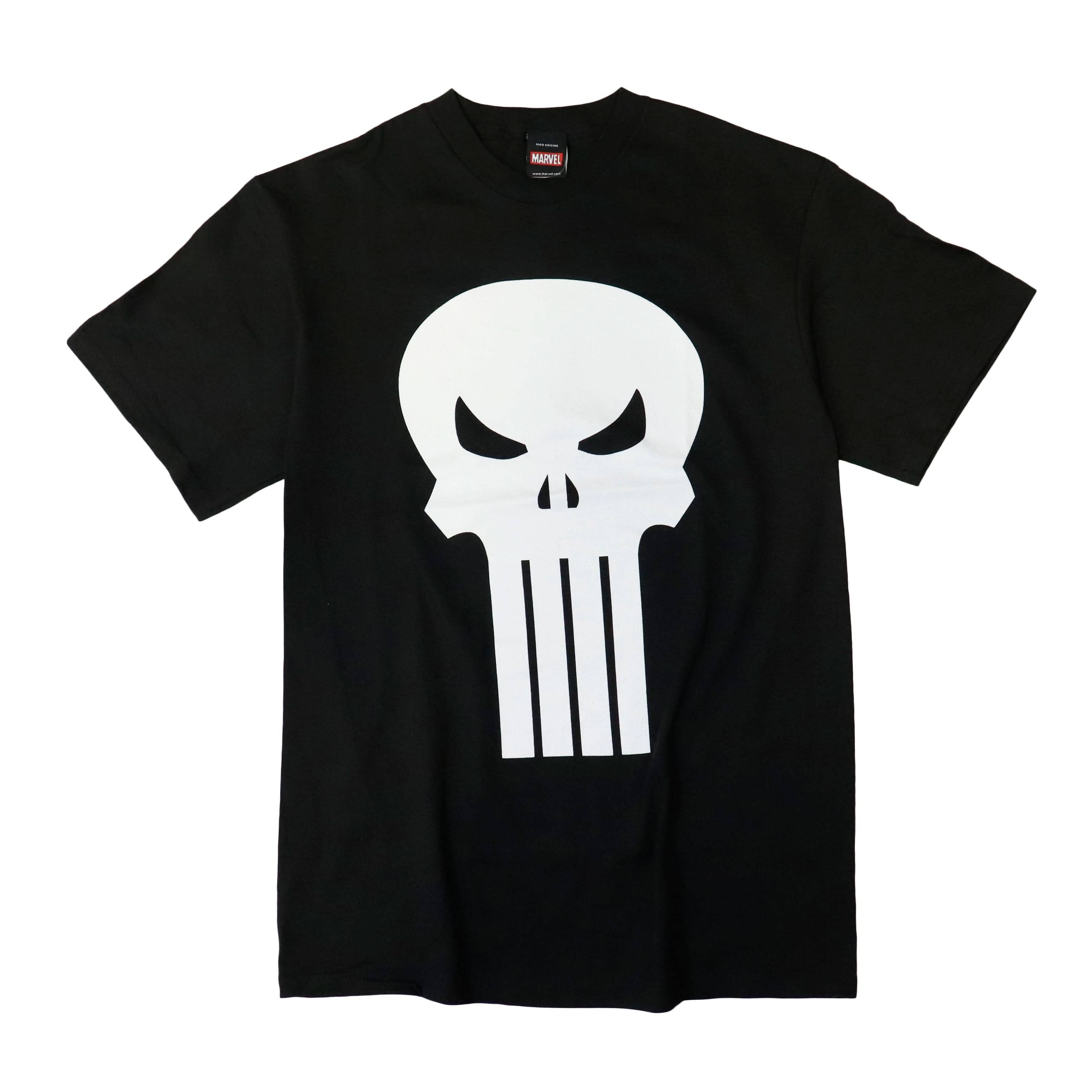 Vintage Marvel Mad Engine Punisher Skull Graphic T-Shirt Size M FAIF.CA 