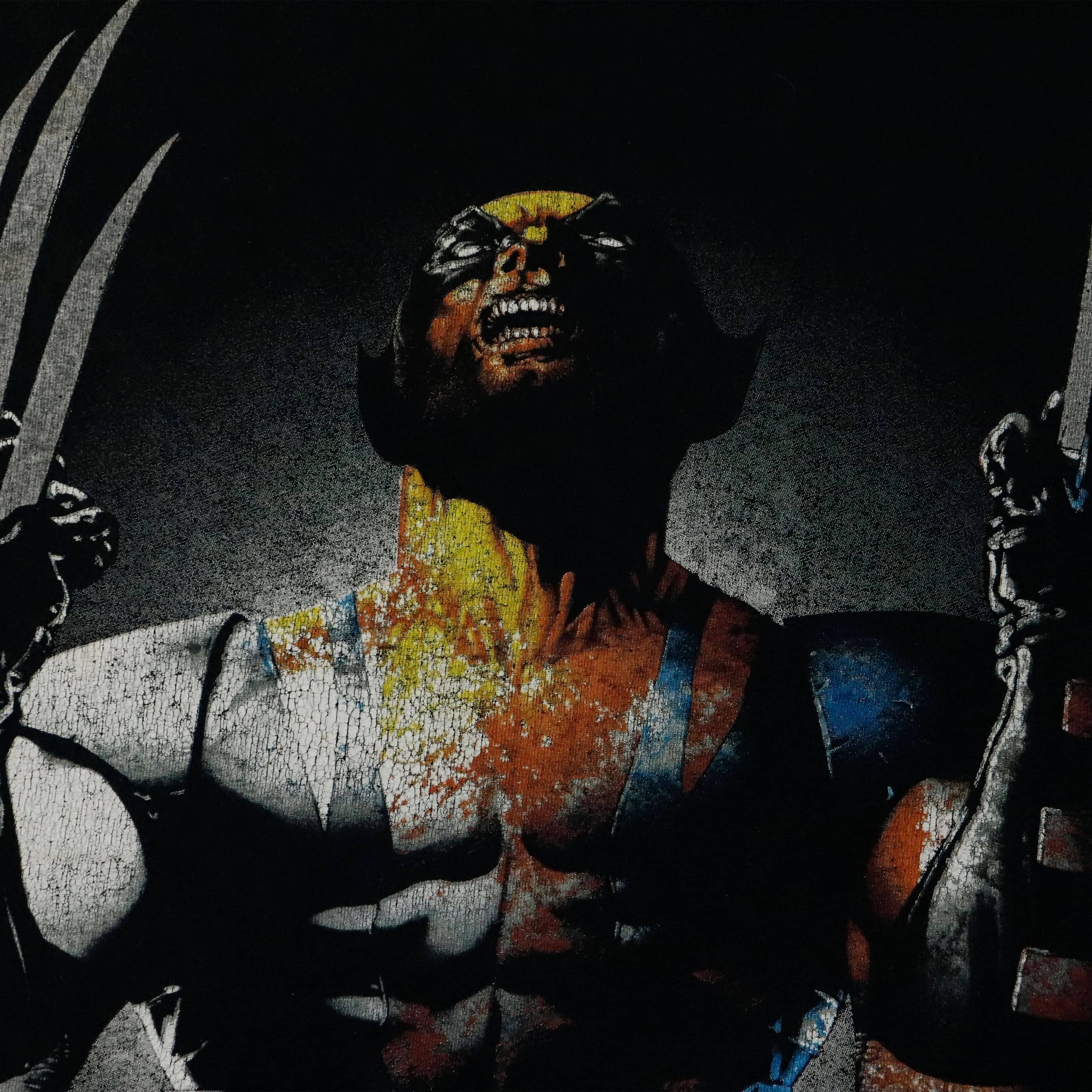 Vintage Marvel Mad Engine Wolverine Graphic T-Shirt Size N/A FAIF.CA 